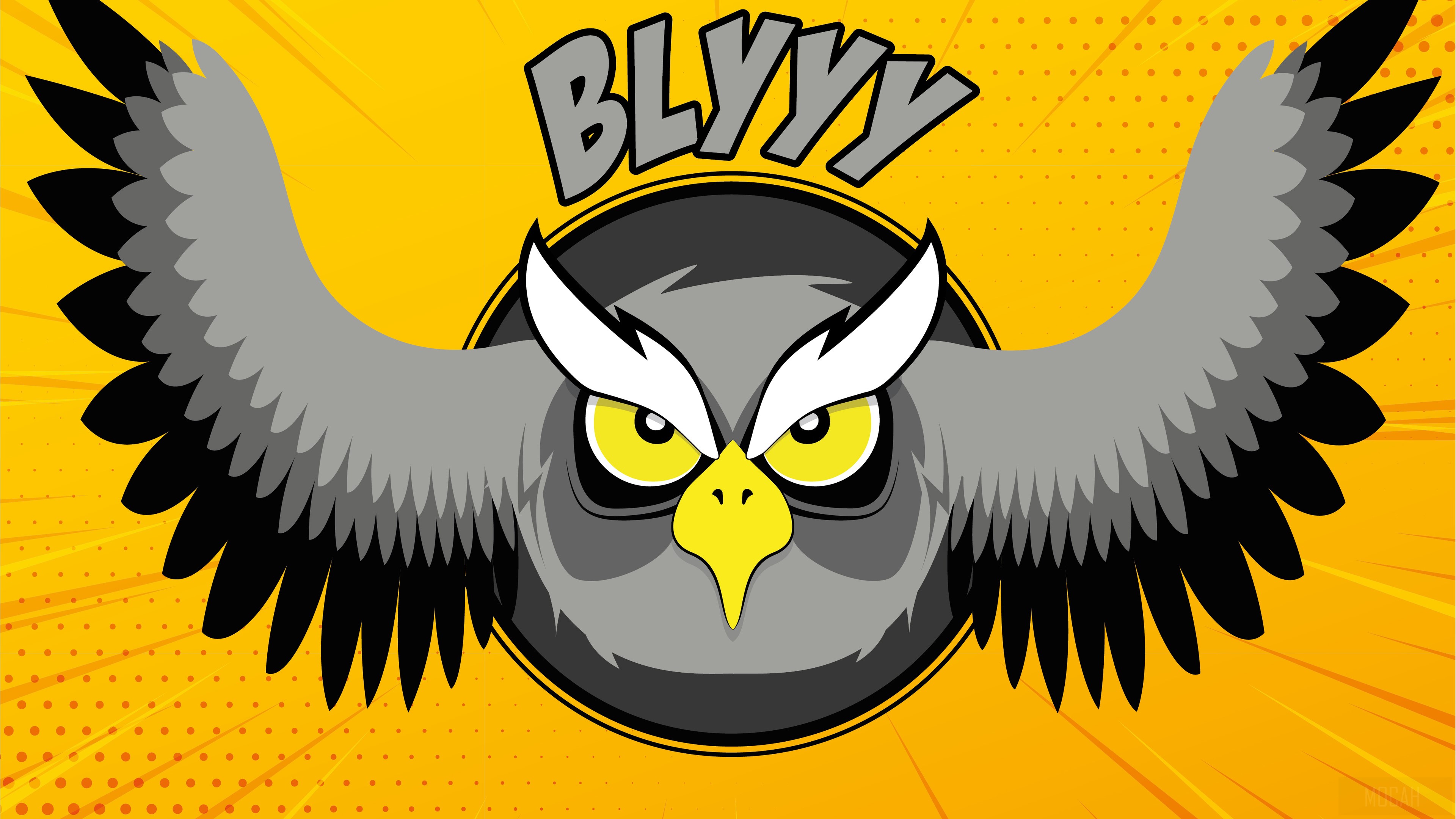 BLY Y Owl Digital Art 4K HD Wallpaper