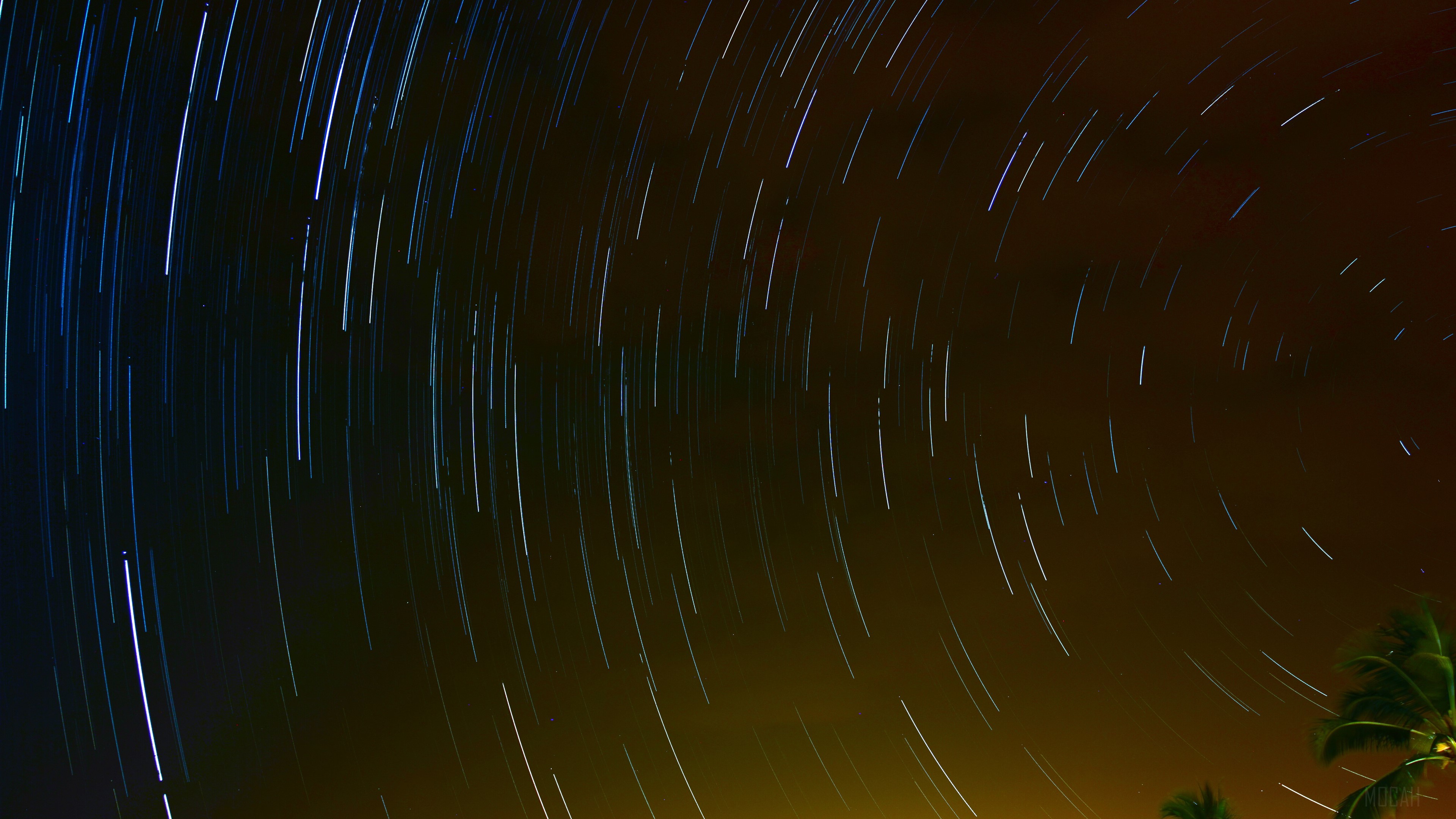 Star Trails Night Long Exposure HD Wallpaper