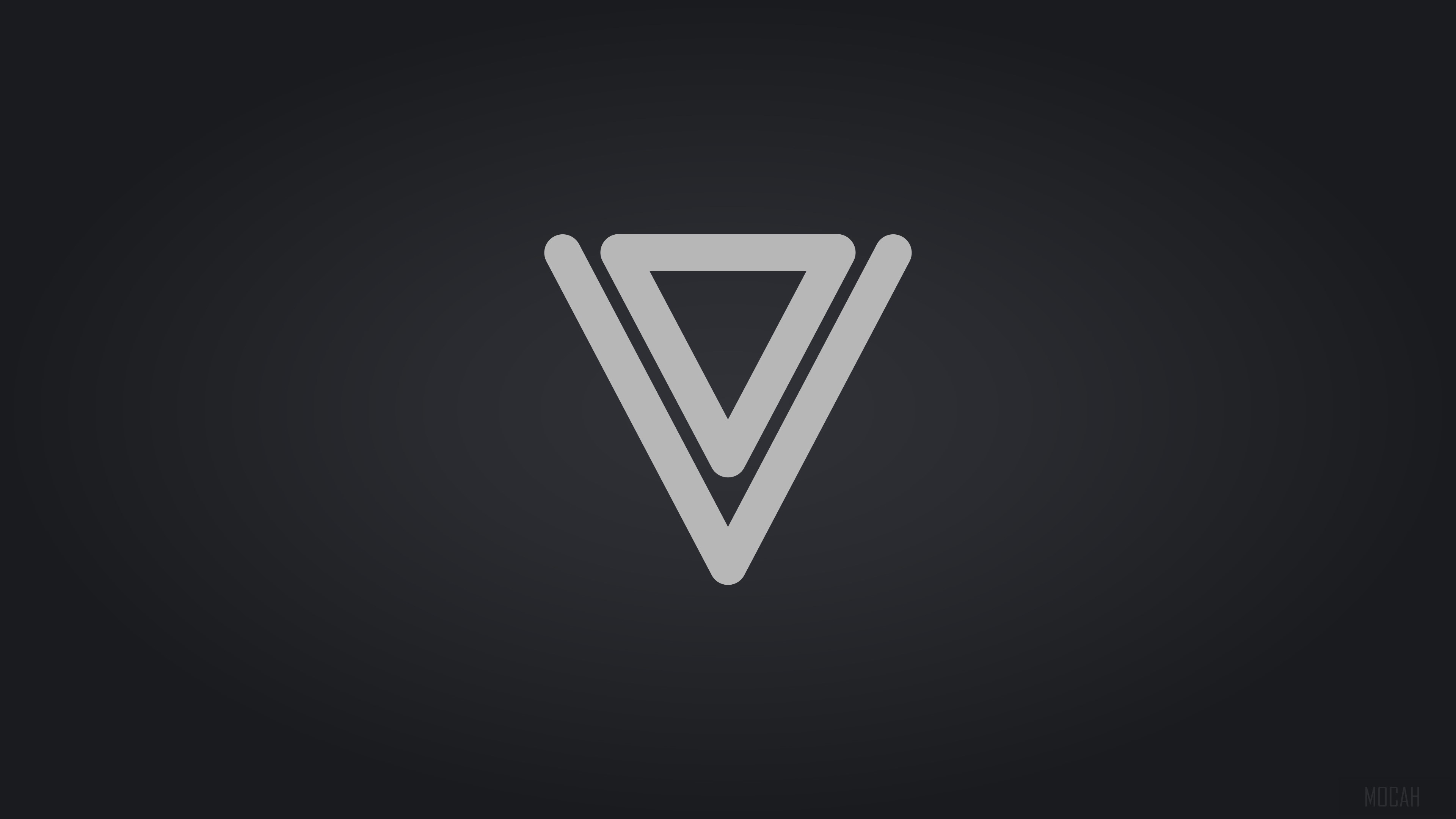 Minimalist Double Triangle Digital Art 4K HD Wallpaper