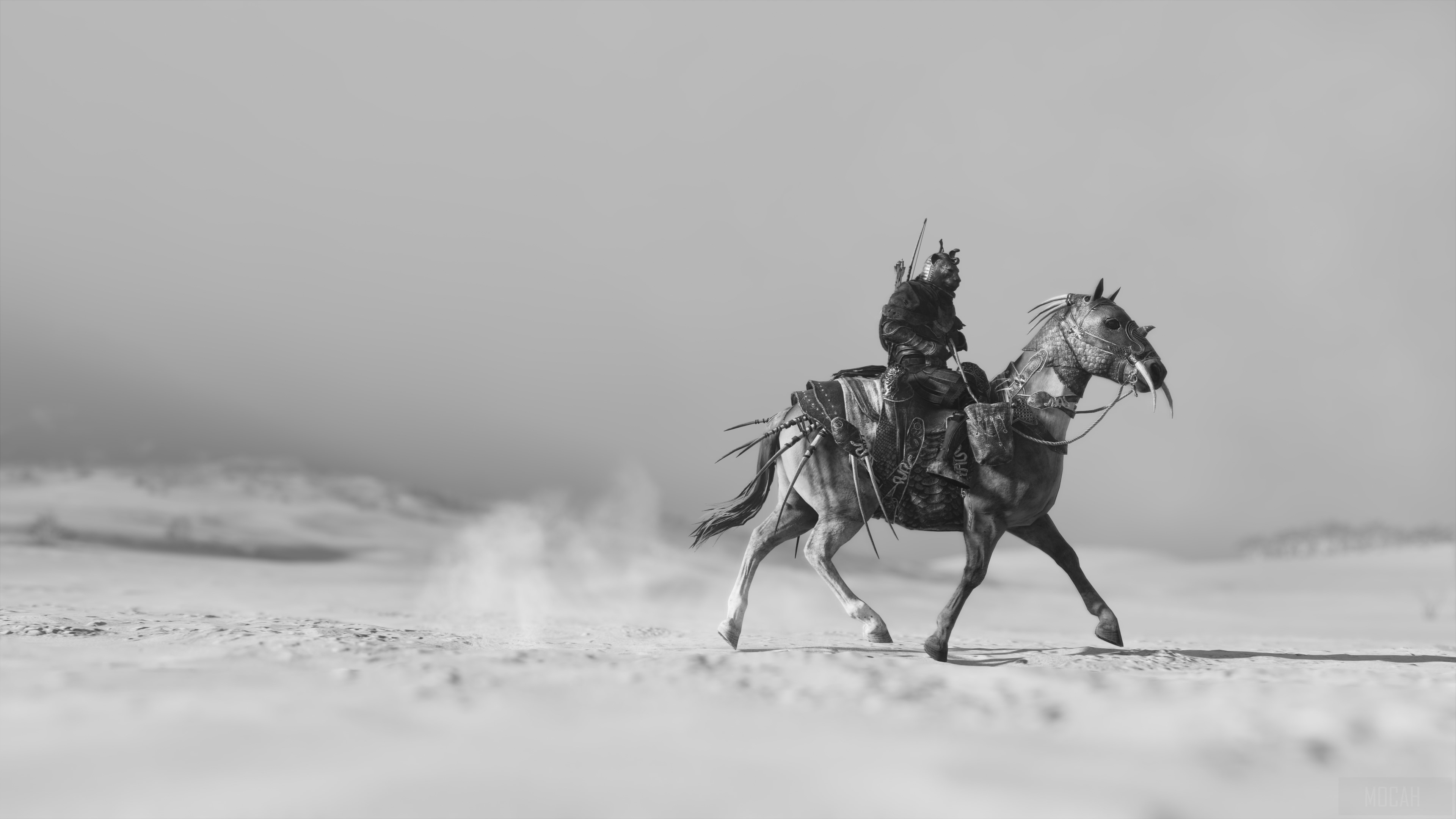 Assassin's Creed Odyssey Rider in Storm 4K HD Wallpaper