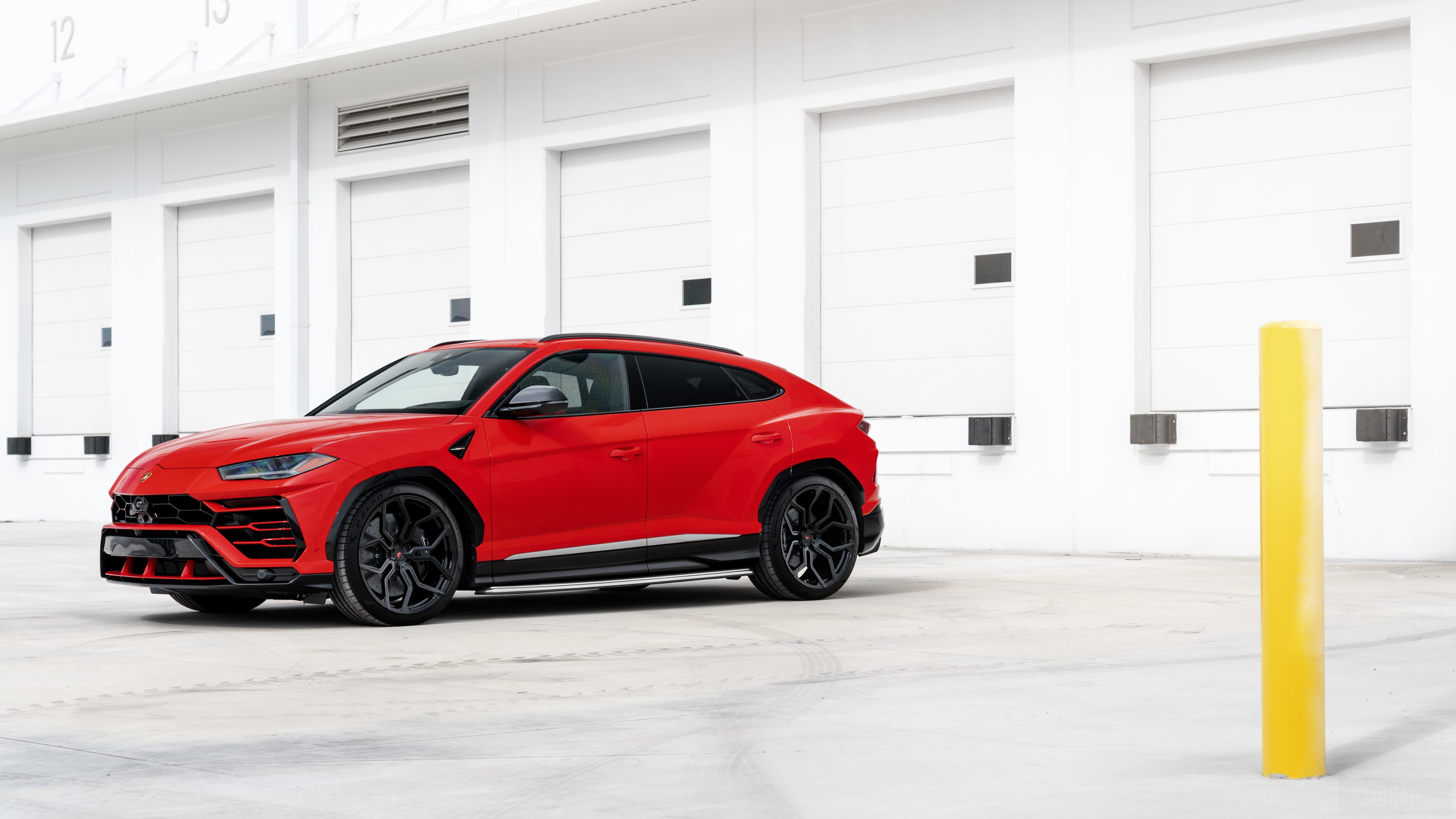 Red Lamborghini Urus 2019 HD Wallpaper