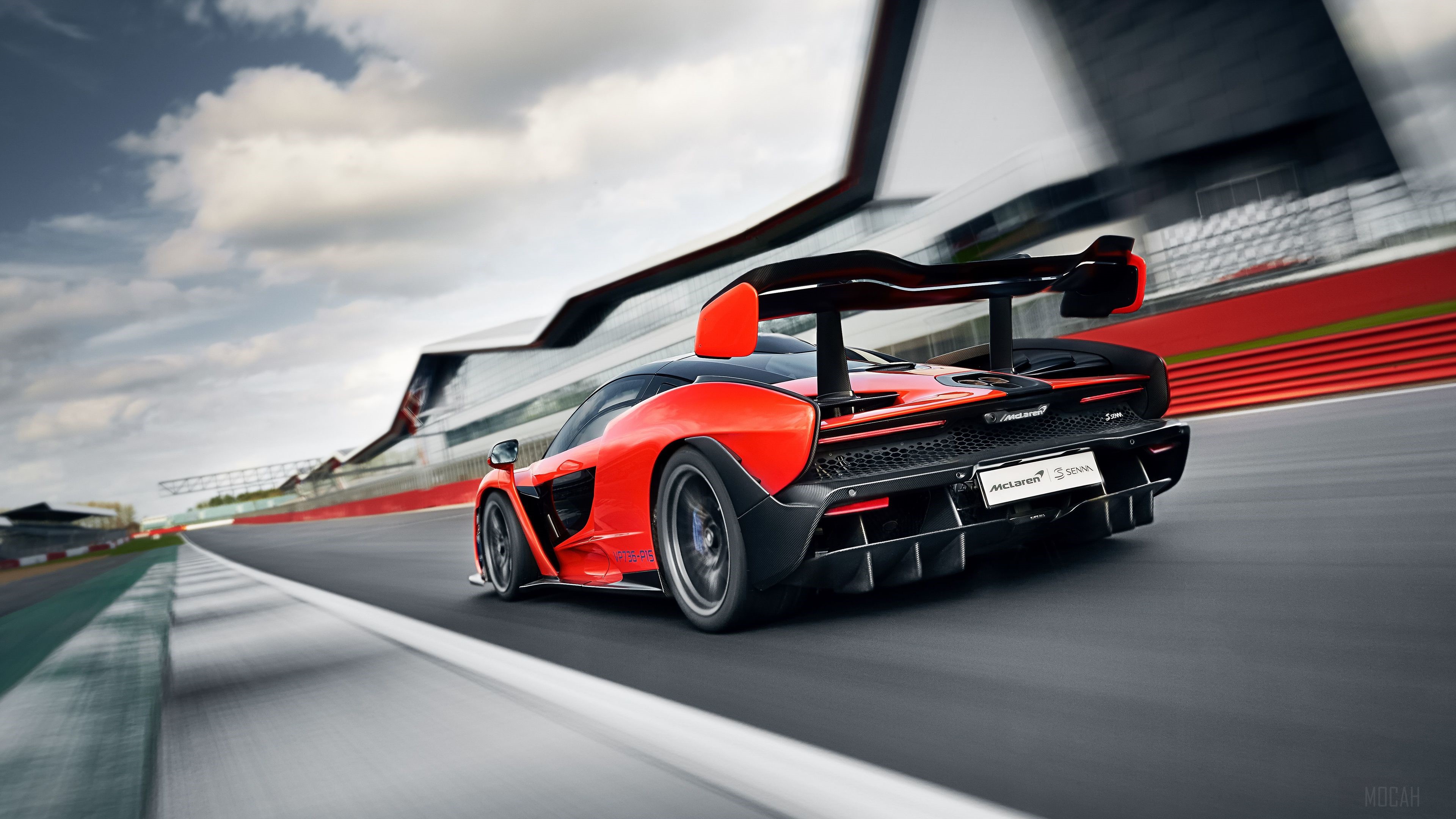 McLaren Senna on a race track 4K HD Wallpaper