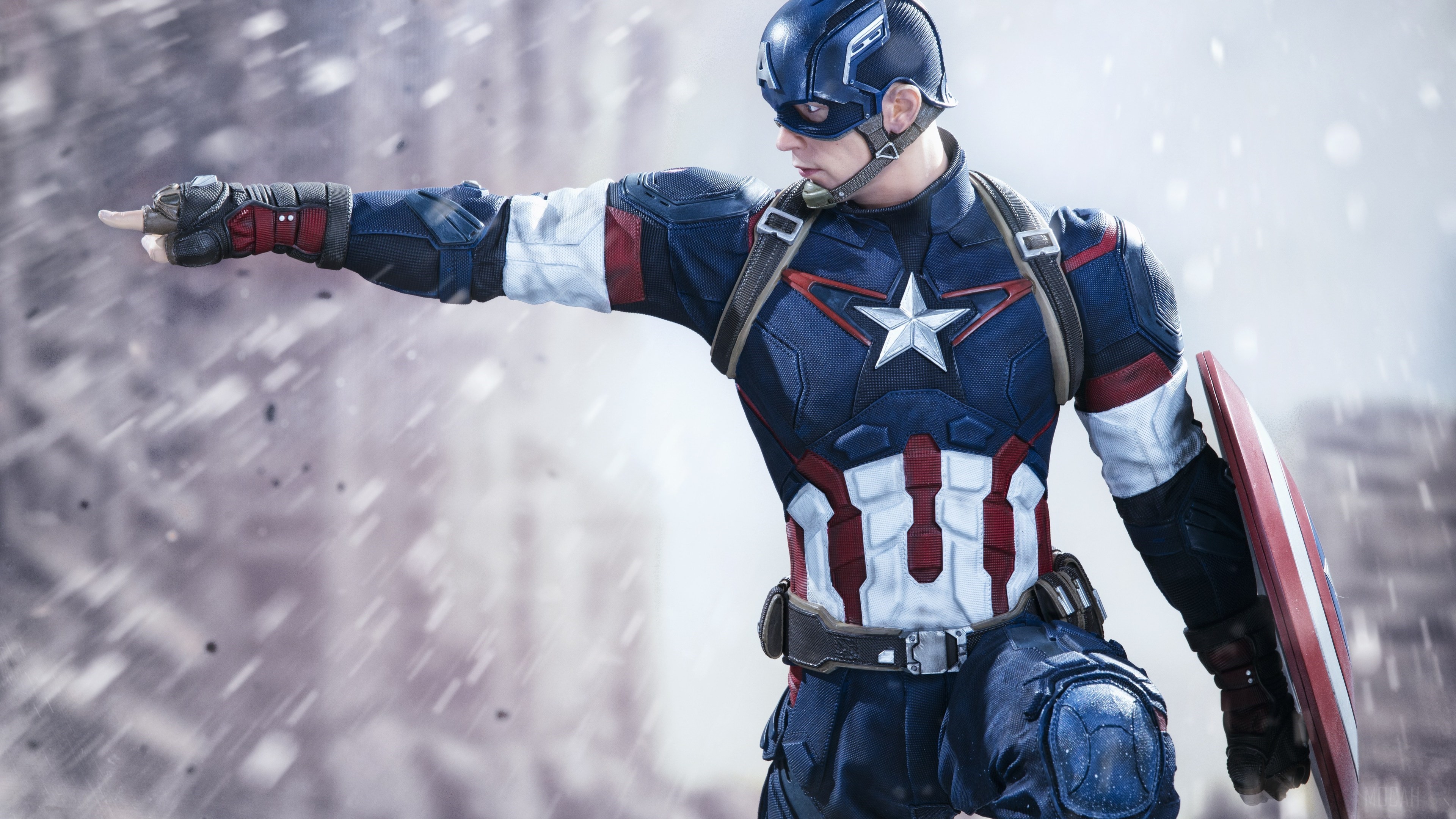 Captain America from Captain America Civil War 4K HD Wallpaper