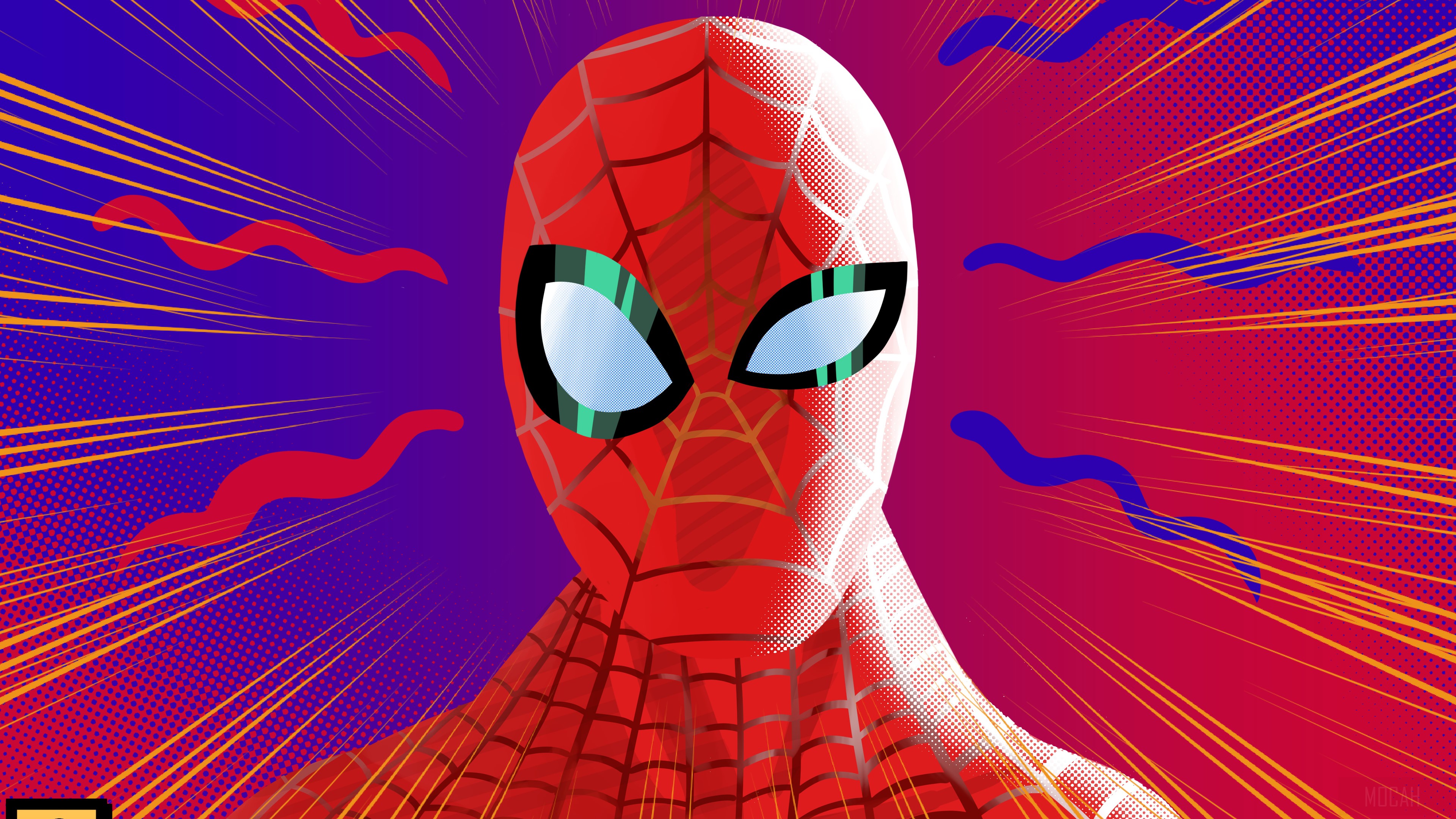 Spider-Man Abstract Art 4K HD Wallpaper