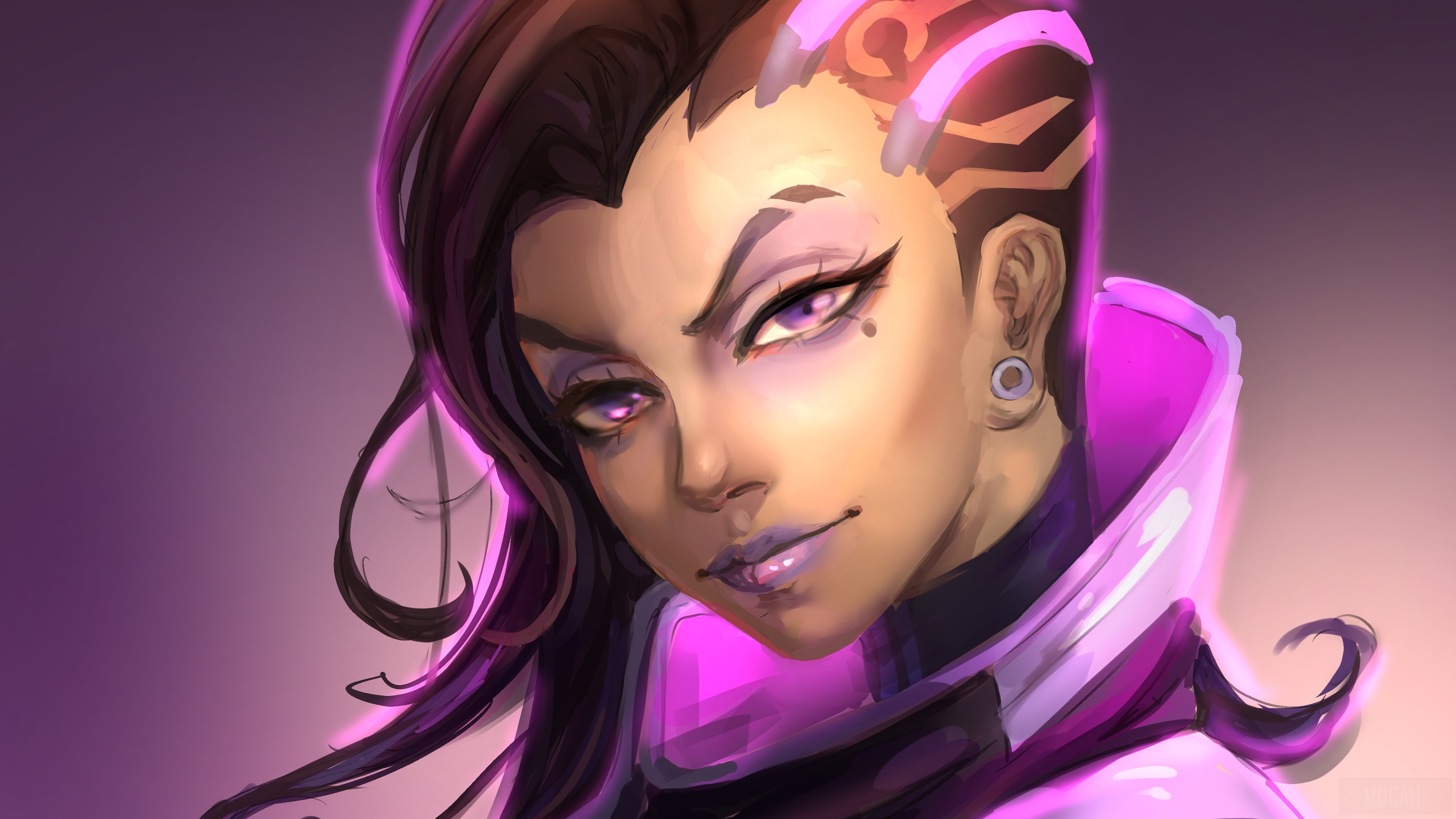 Sombra from Overwatch Art 4K HD Wallpaper