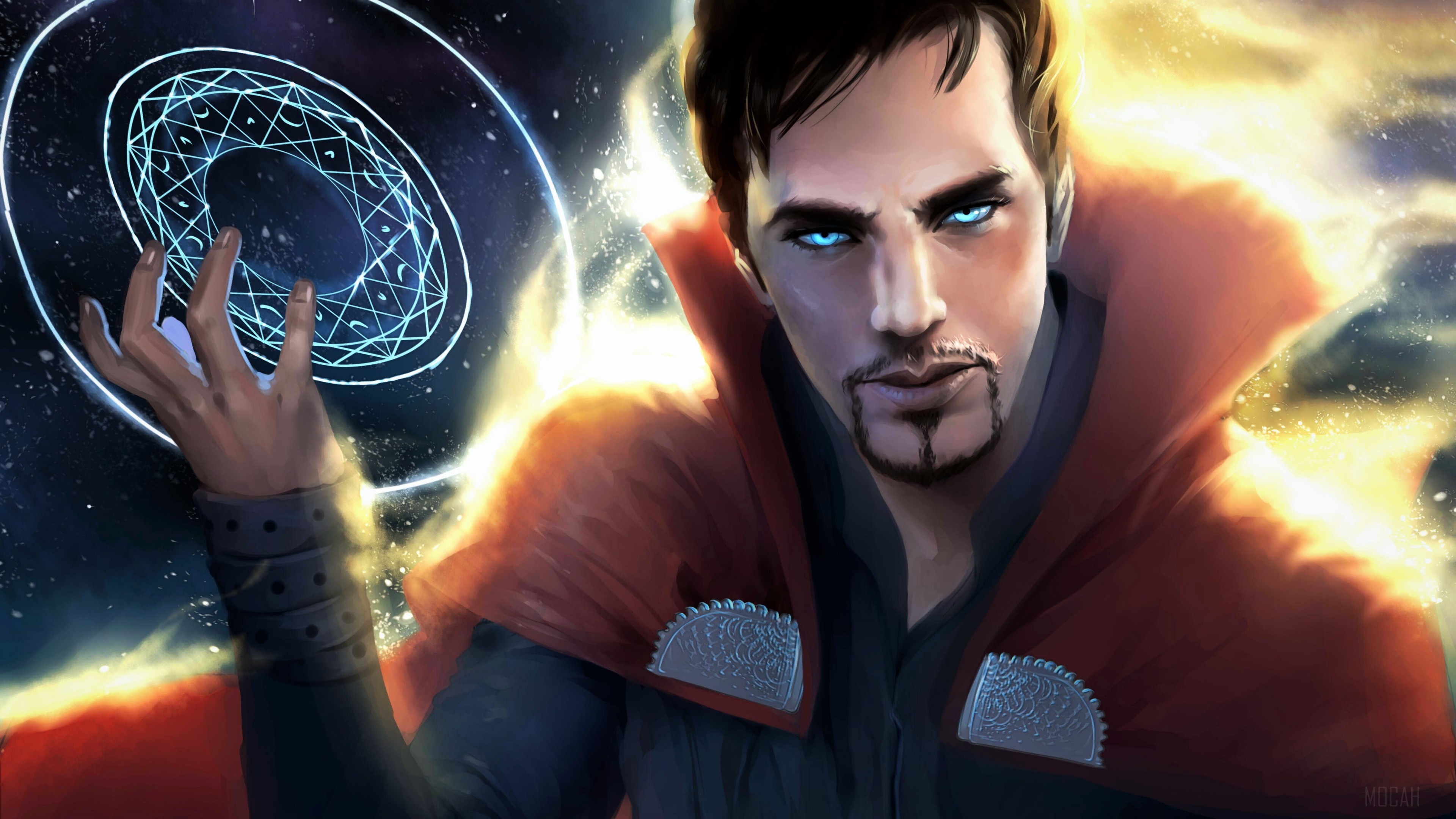 Doctor Strange casting a spell 4K HD Wallpaper