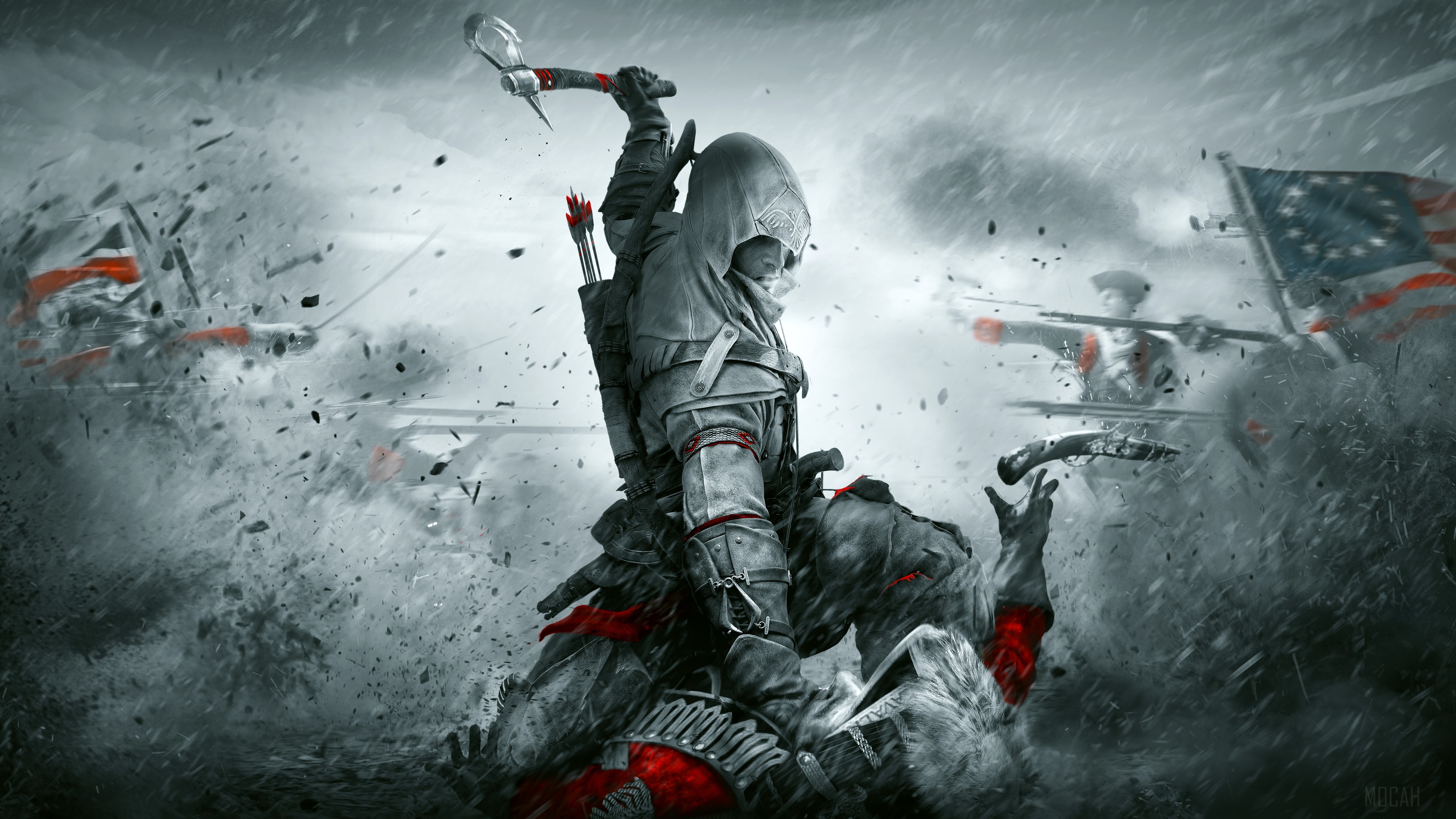 Connor Kenway from Assassin's Creed III 4K HD Wallpaper