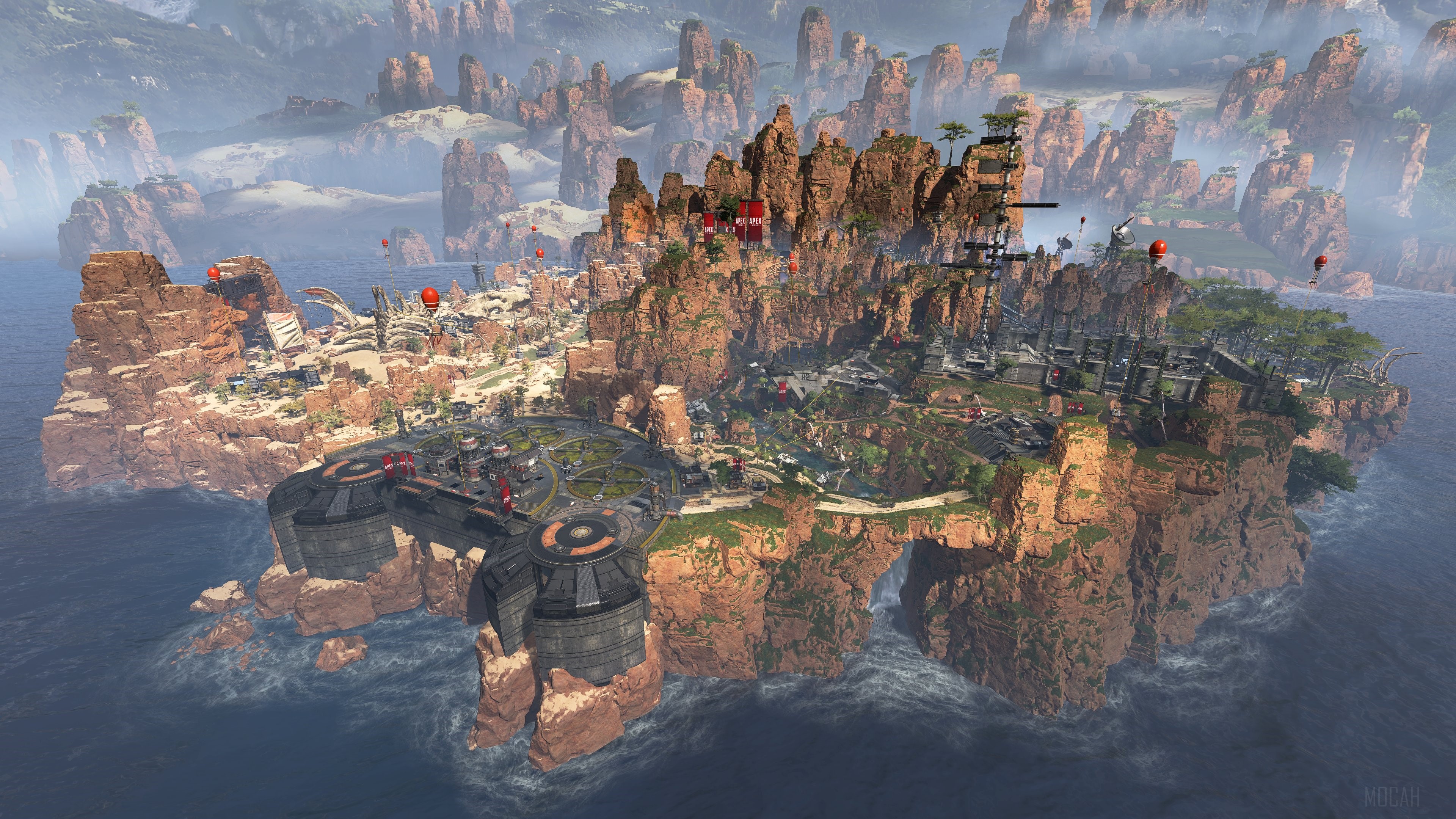 Apex Legends map with floating islands and structures 4K HD Wallpaper