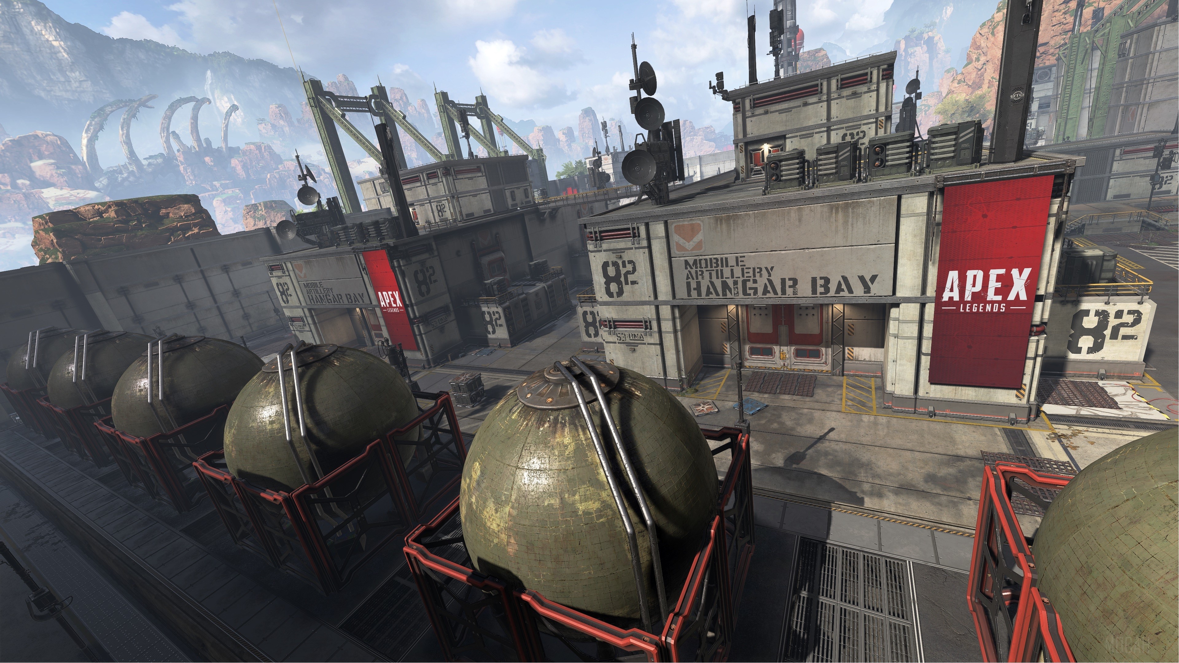 Apex Legends Mobile Artillery Hangar Bay 4K HD Wallpaper
