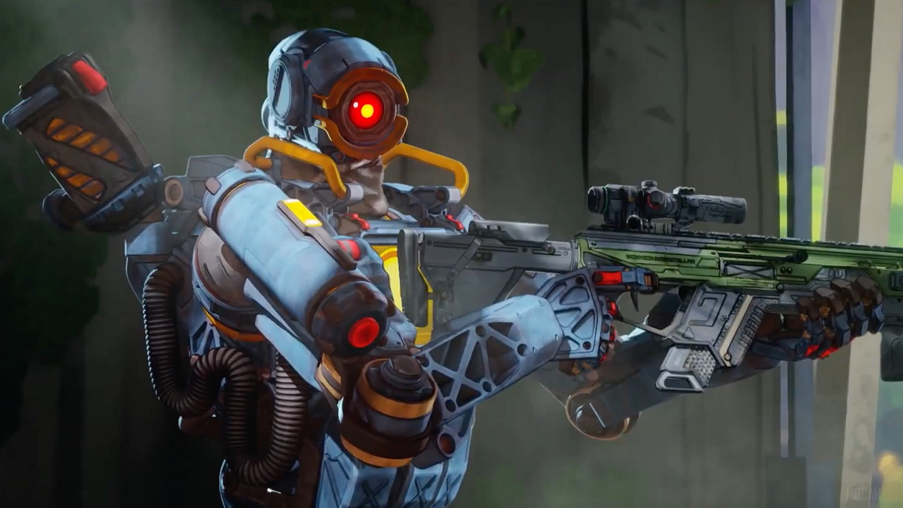 Apex Legends Pathfinder with Sniper Rifle HD Wallpaper