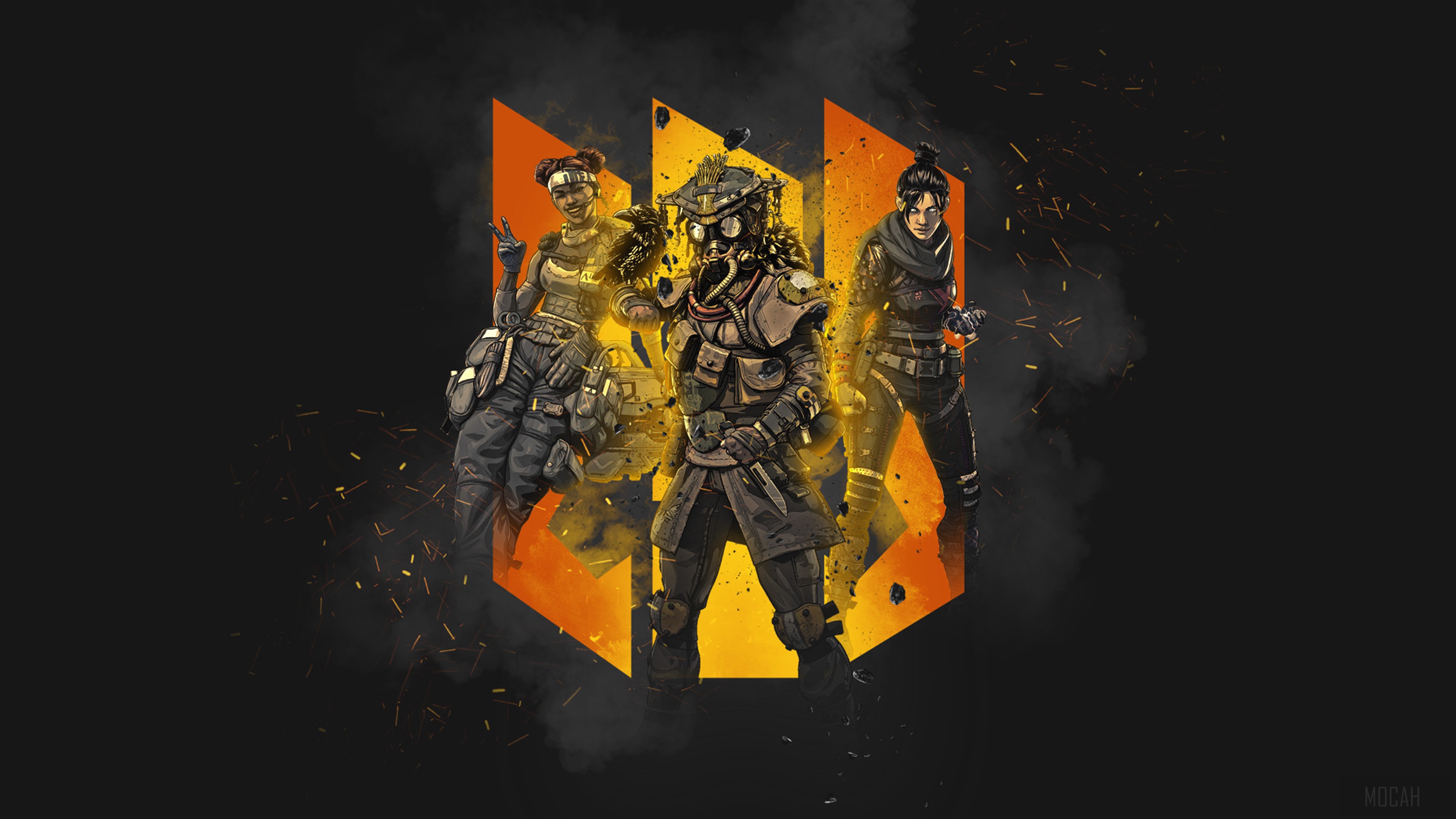 Apex Legends Bloodhound Wraith Lifeline 4K HD Wallpaper