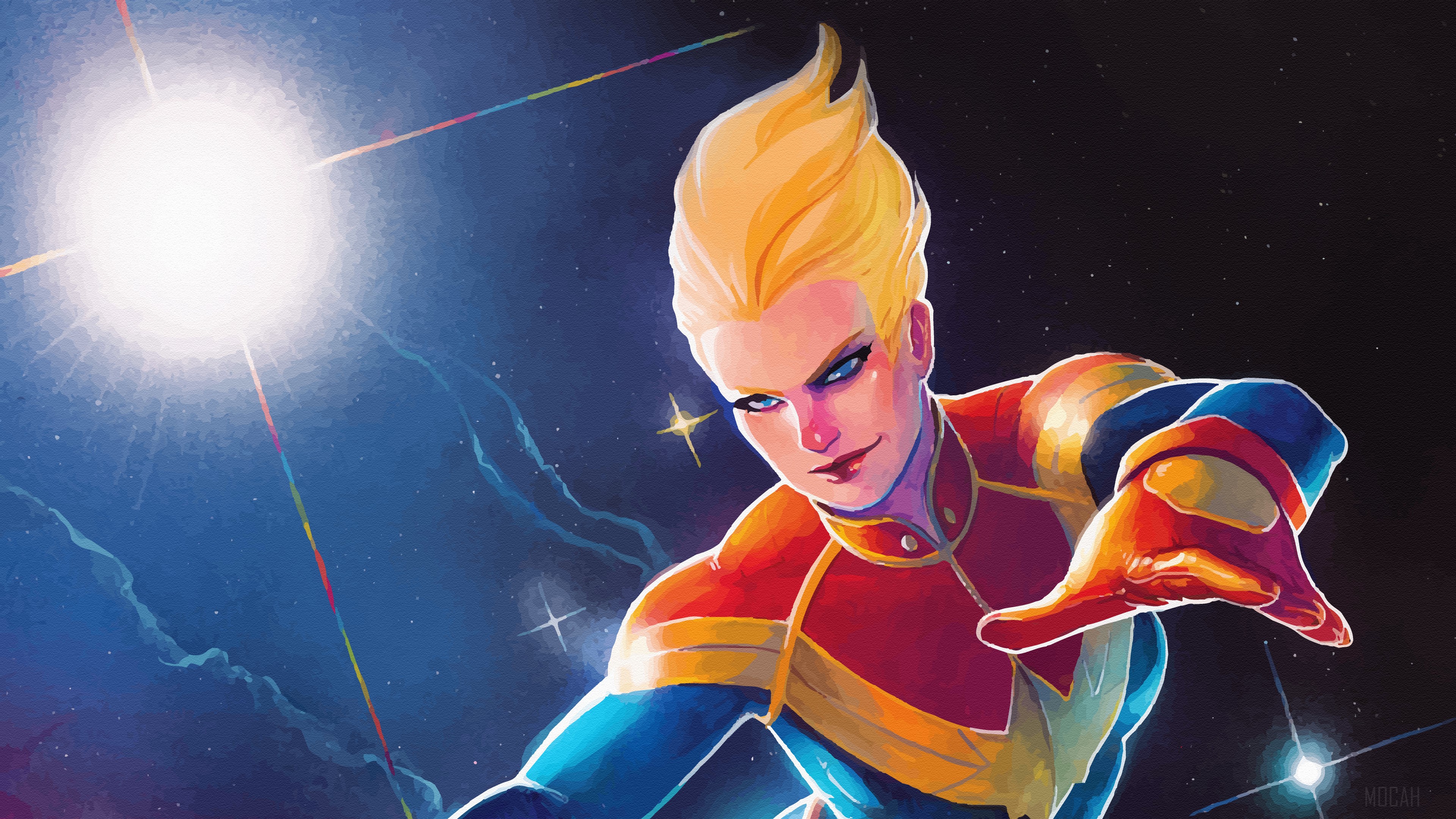 Captain Marvel from Marvel 4K HD Wallpaper