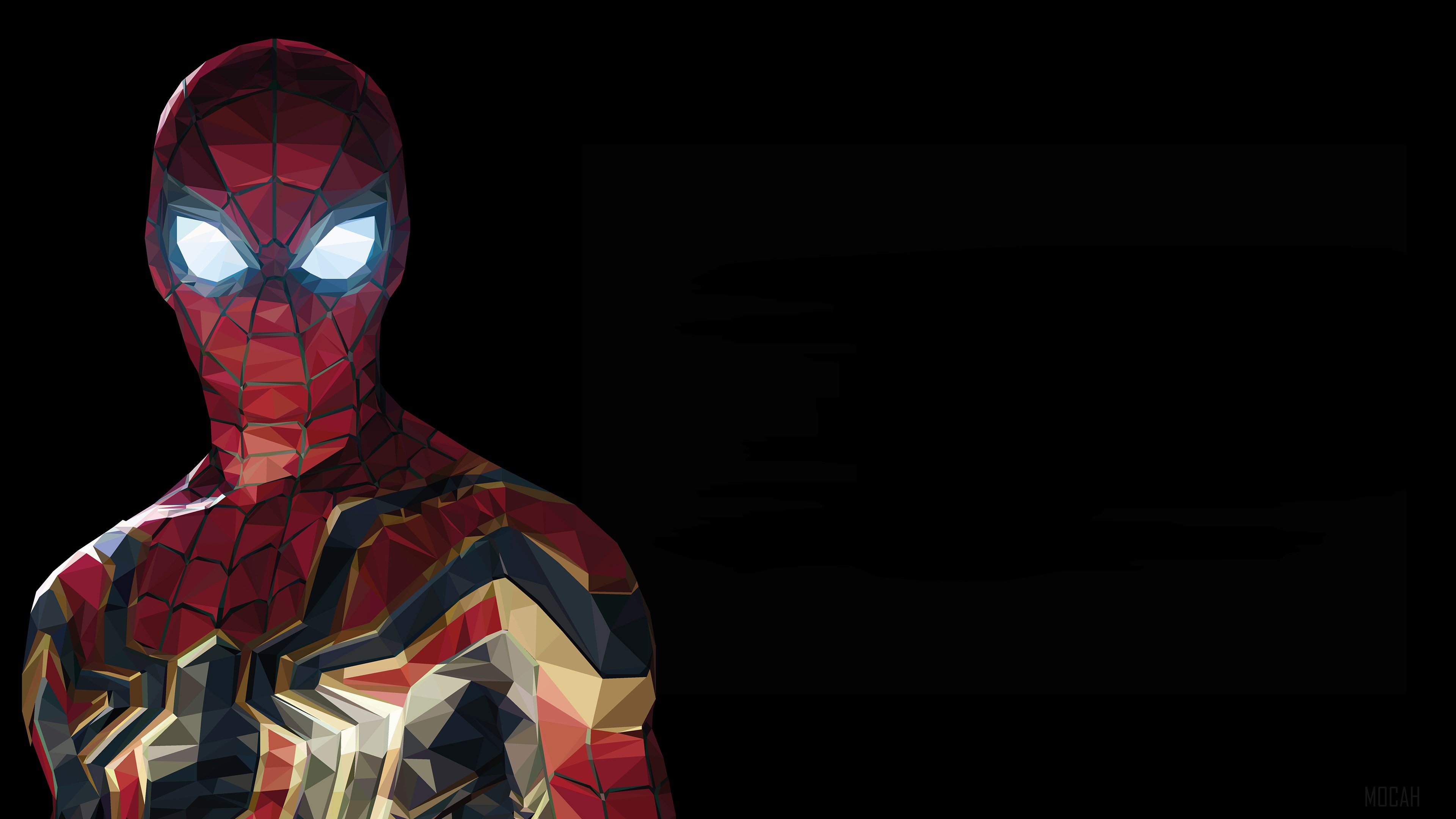 Spiderman Low Poly HD Wallpaper
