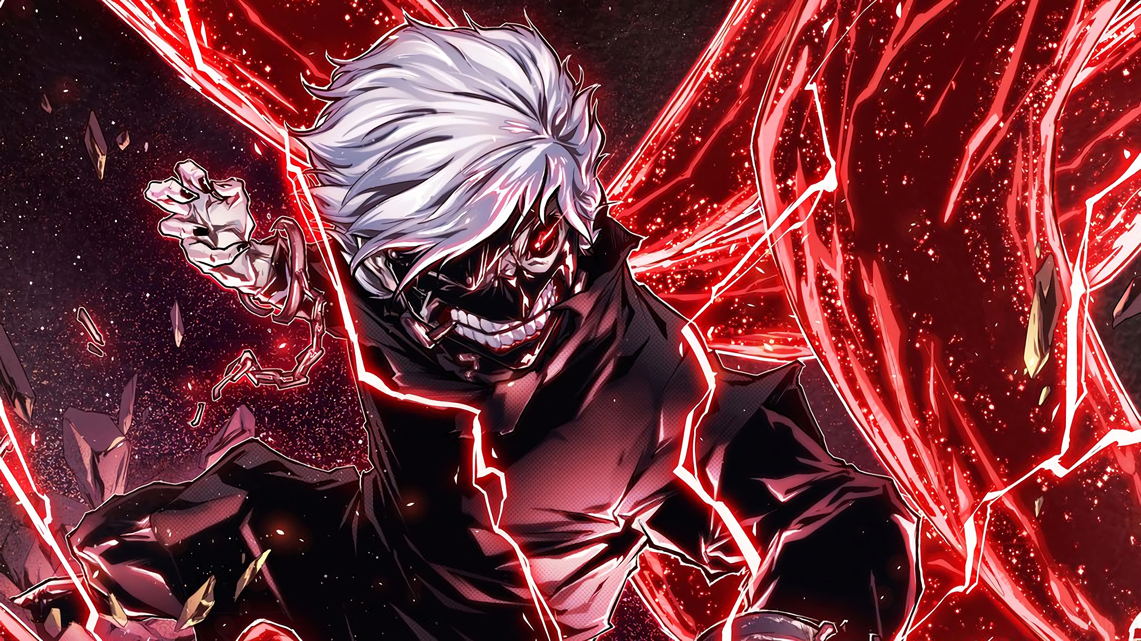 Ken Kaneki from Tokyo Ghoul 4K HD Wallpaper