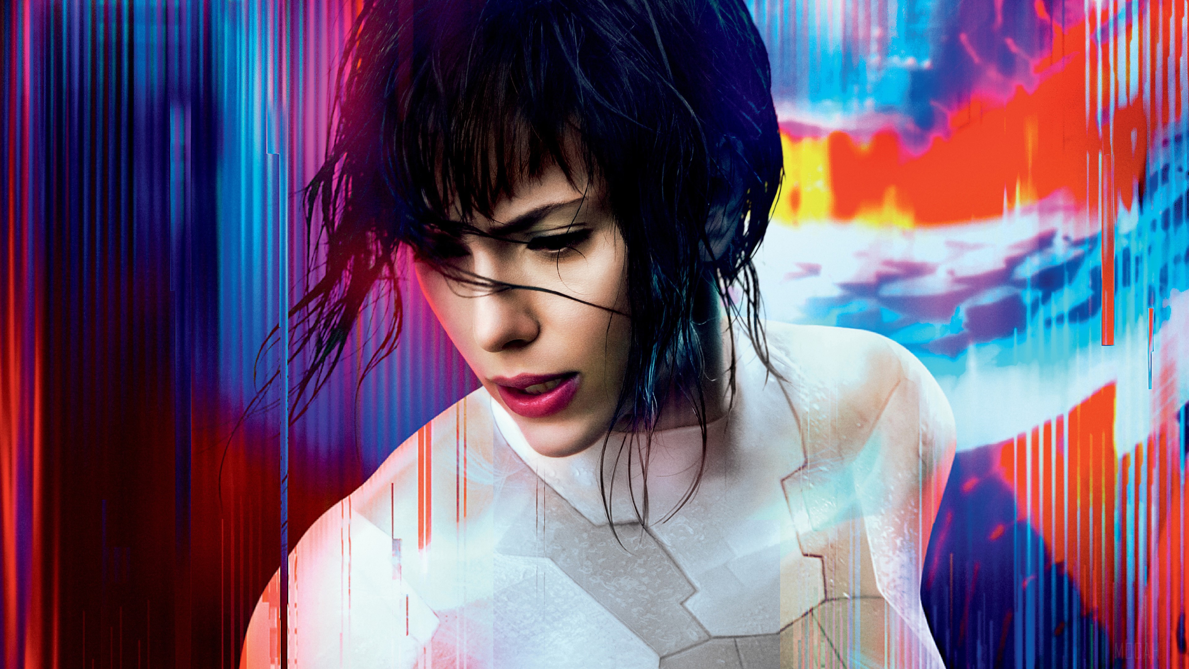 Major Mira Killian from Ghost in the Shell 4K HD Wallpaper