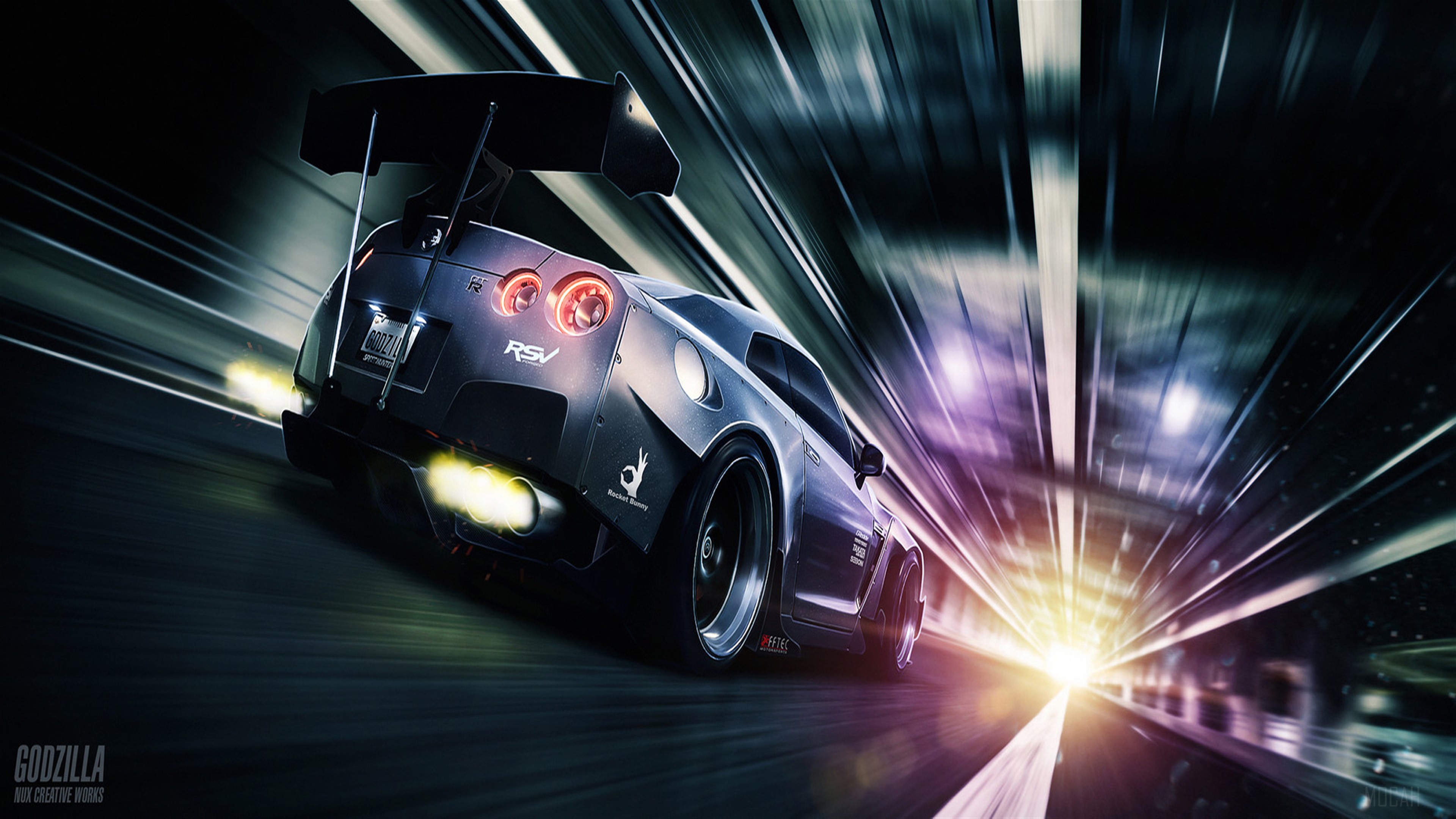 Nissan GTR Rear HD Wallpaper