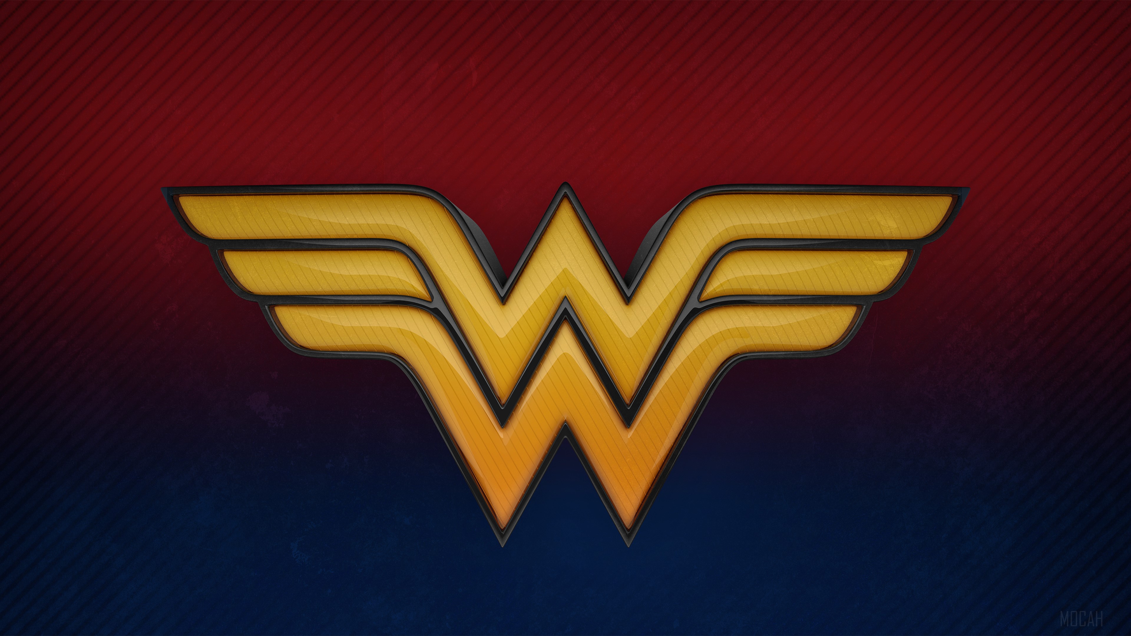 Wonder Woman 3d Logo HD Wallpaper