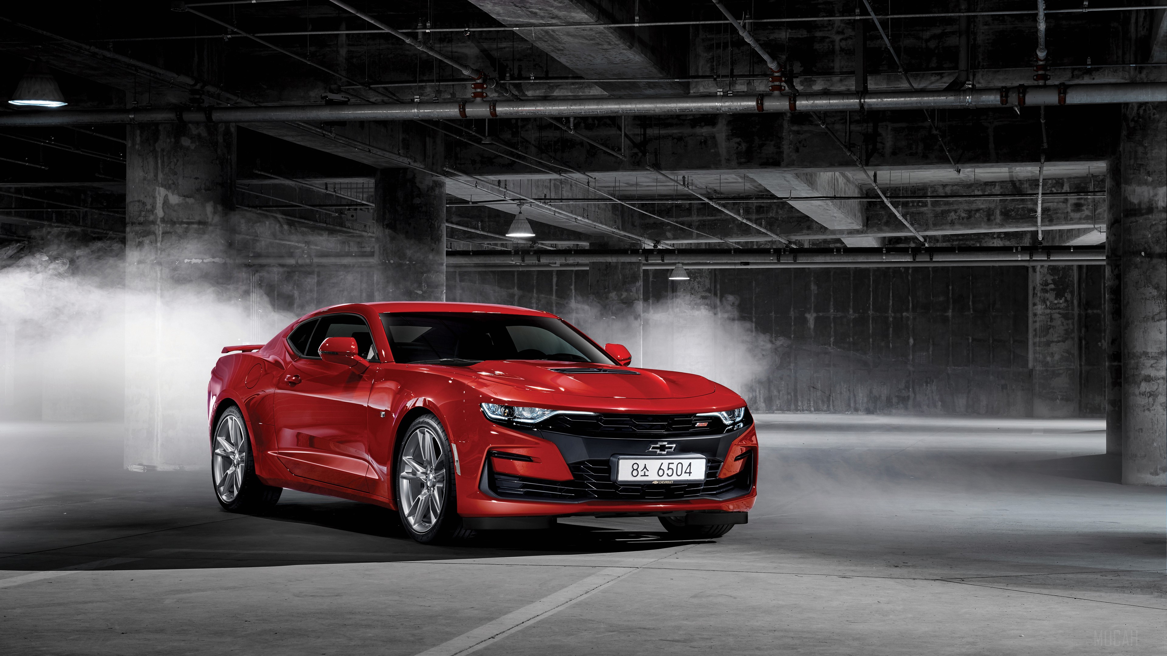Red Chevrolet Camaro SS 2018 4K HD Wallpaper