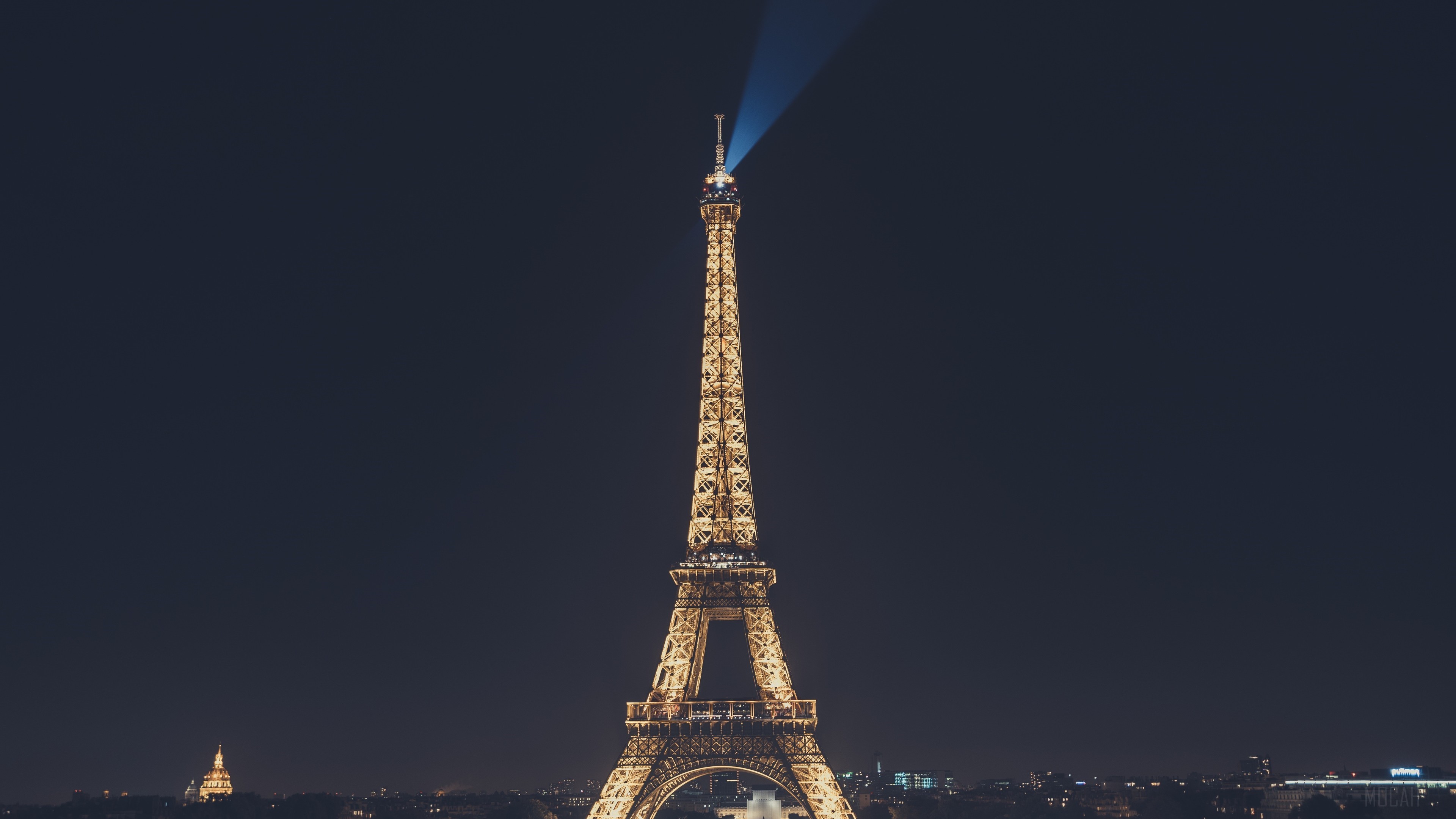 Eiffel Tower at Night 4K HD Wallpaper