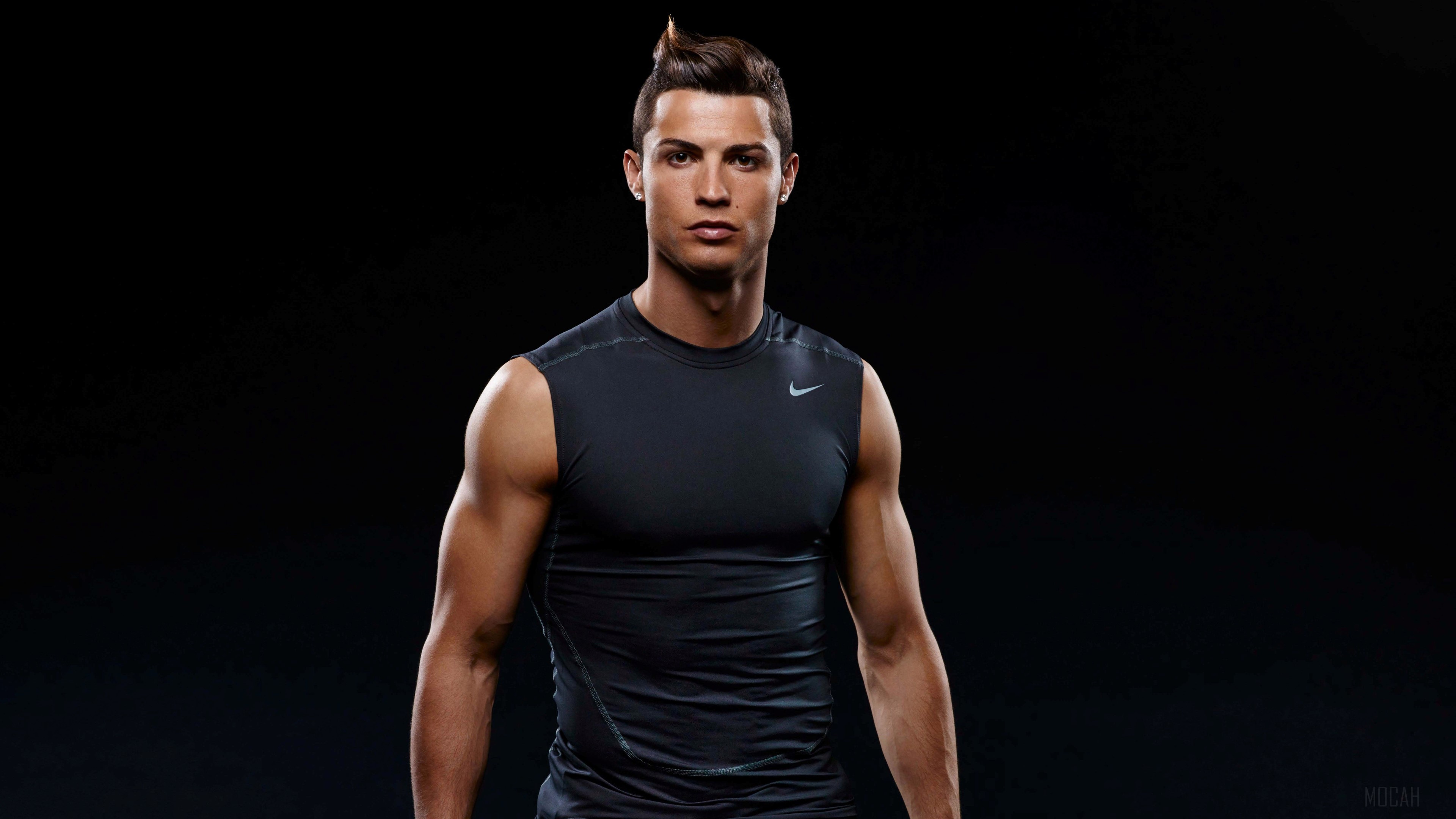 Cristiano Ronaldo in Nike athletic wear 4K HD Wallpaper