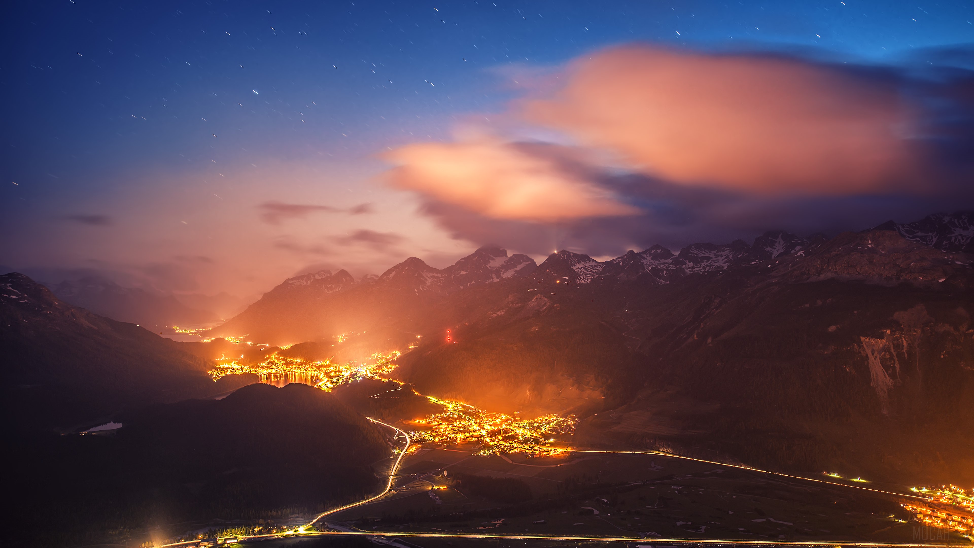 Switzerland Night HD Wallpaper