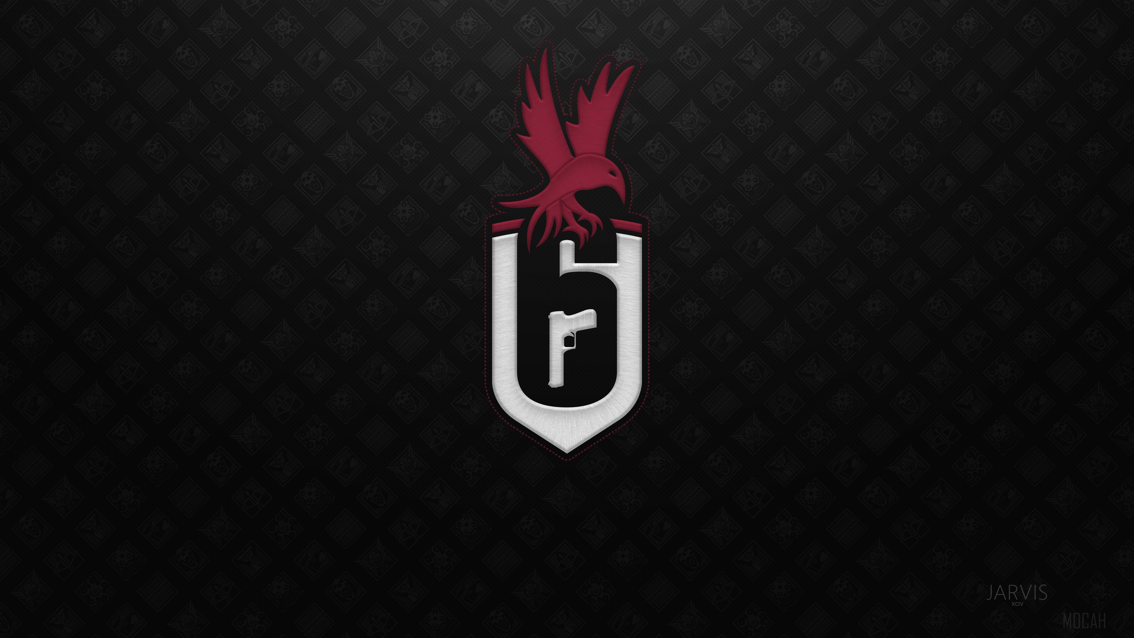 Tom Clancy's Rainbow Six Siege Logo 4K HD Wallpaper
