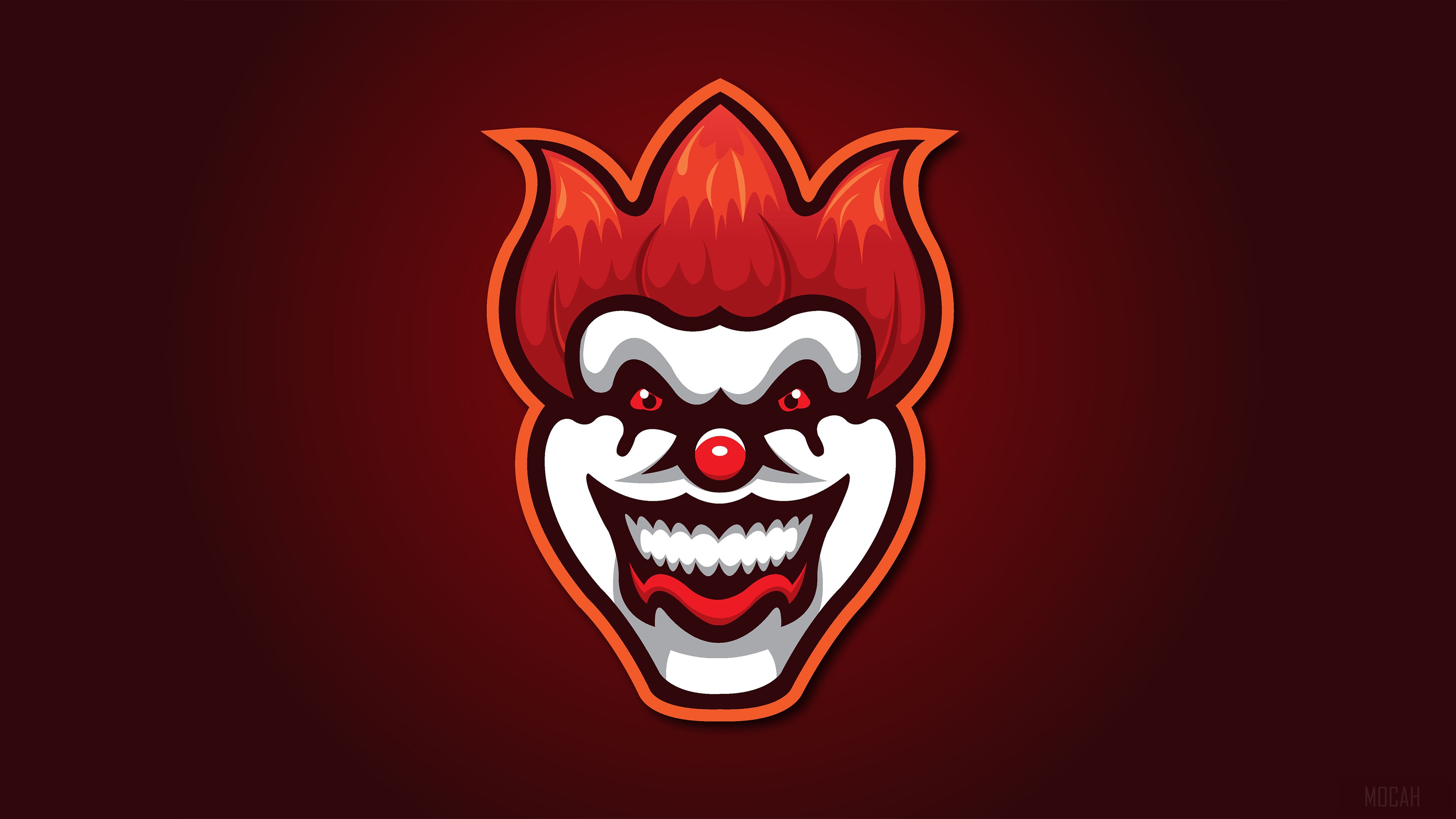 Evil Jester Minimalist HD Wallpaper
