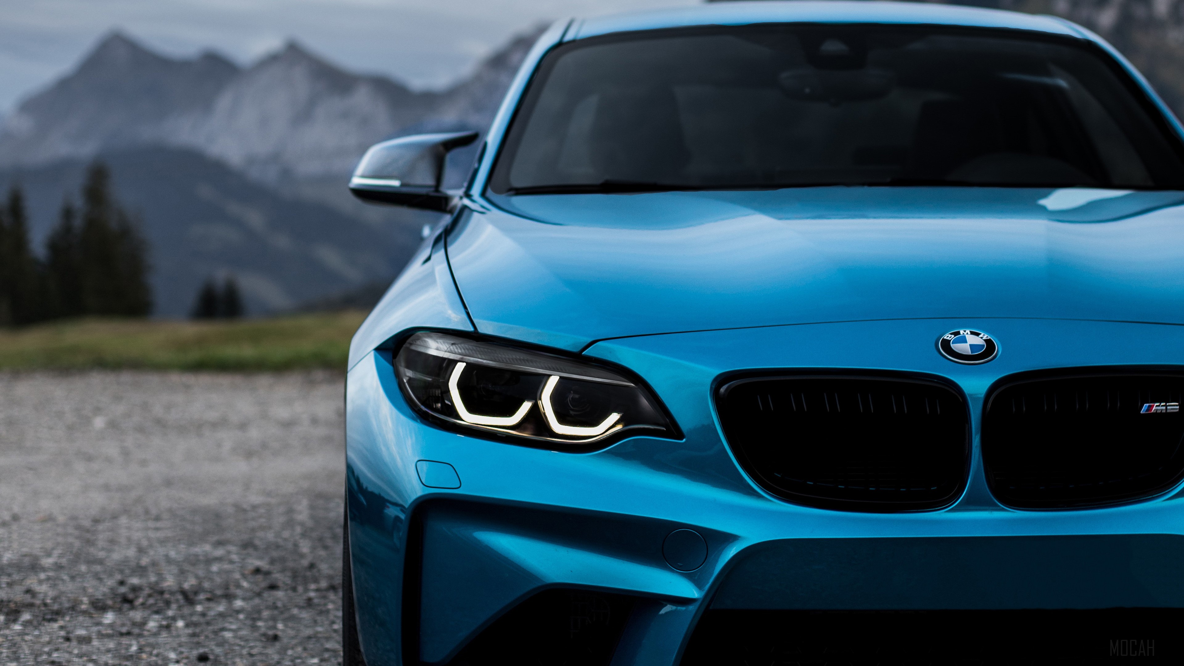 Blue BMW M2 LCI 4K HD Wallpaper
