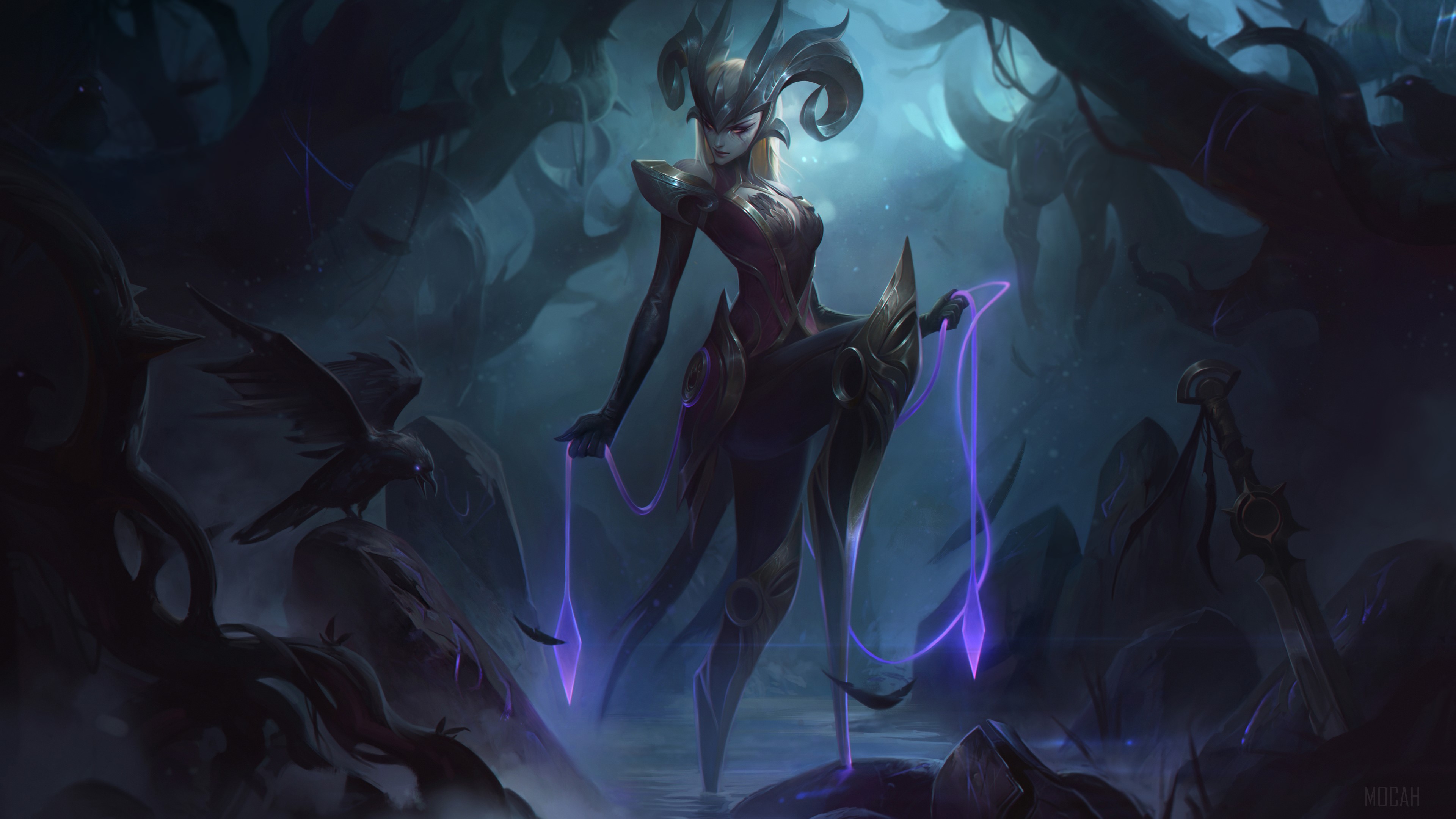 Elise from League of Legends 4K HD Wallpaper