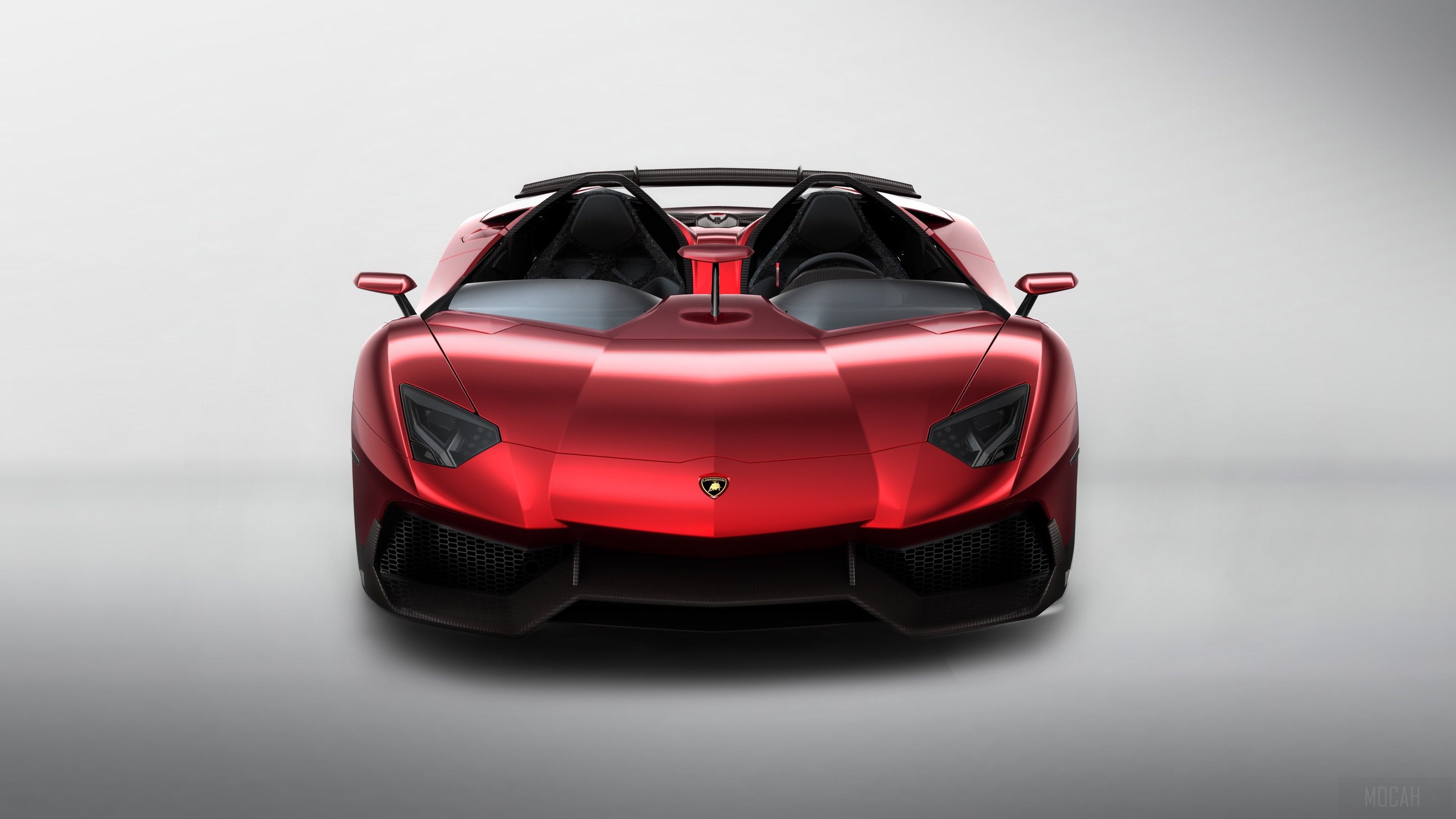 Red Lamborghini Aventador Roadster 4K HD Wallpaper