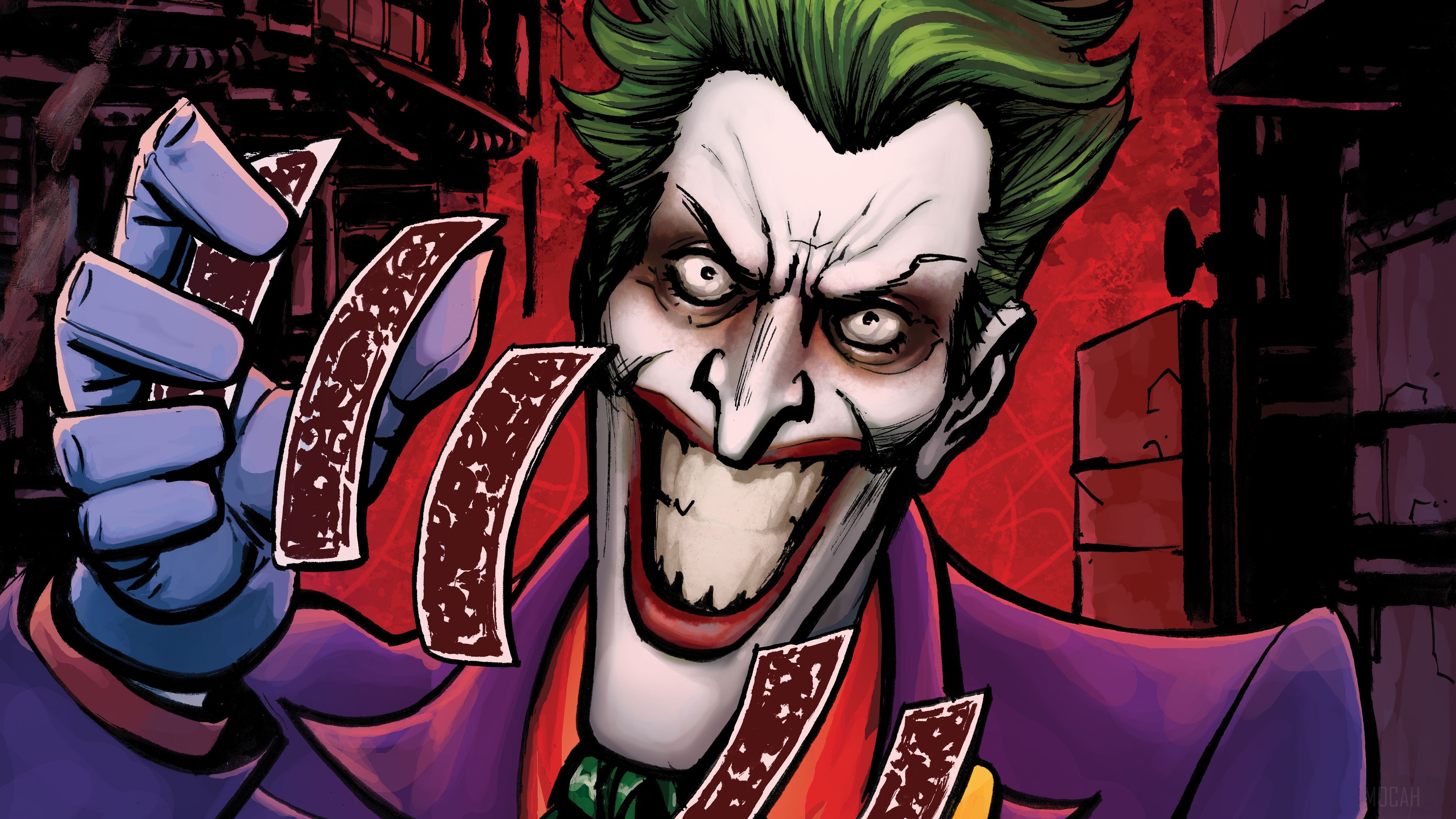 Joker from Batman Digital Artwork 4K HD Wallpaper