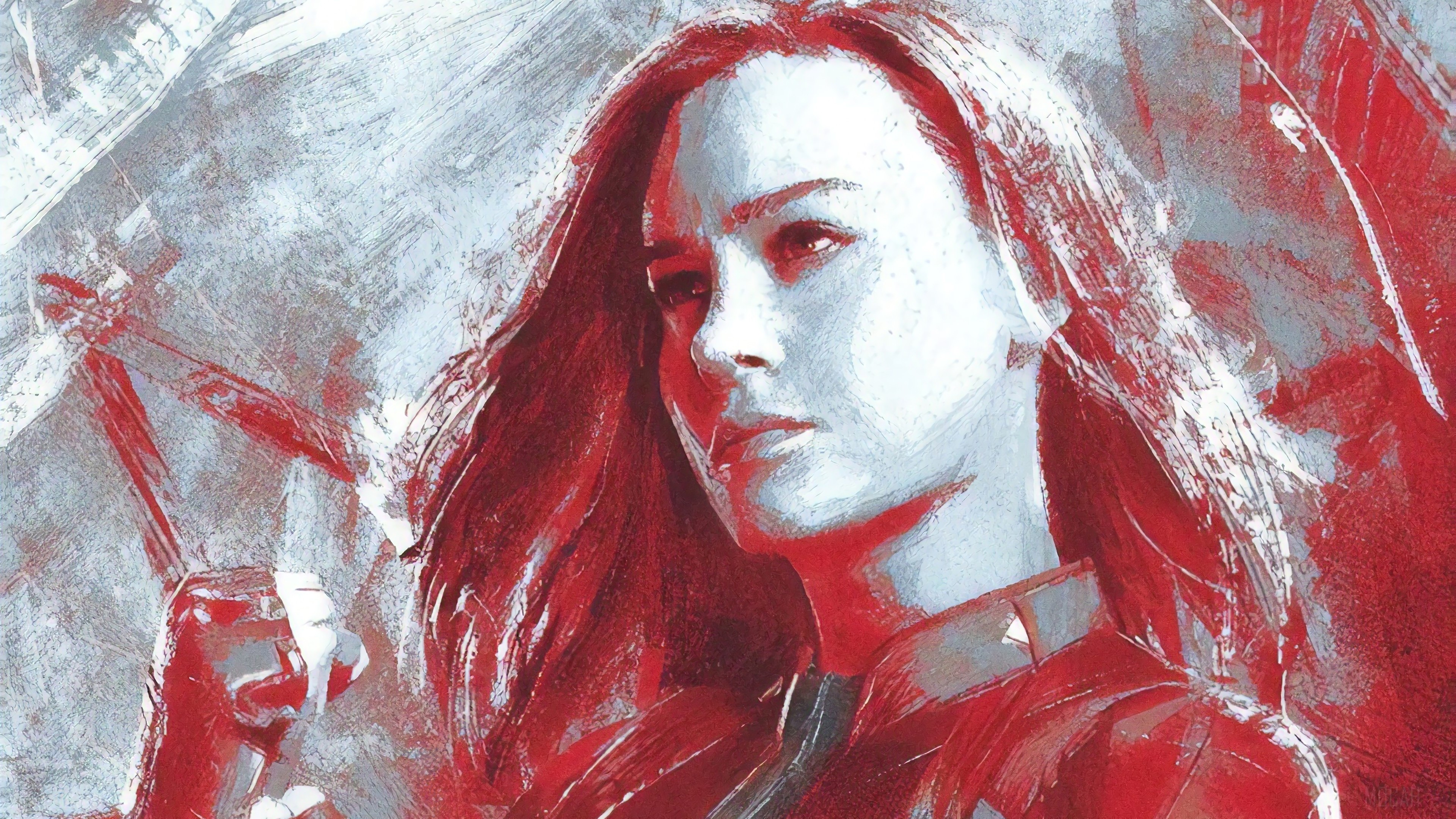 Captain Marvel from Avengers: Endgame 4K HD Wallpaper