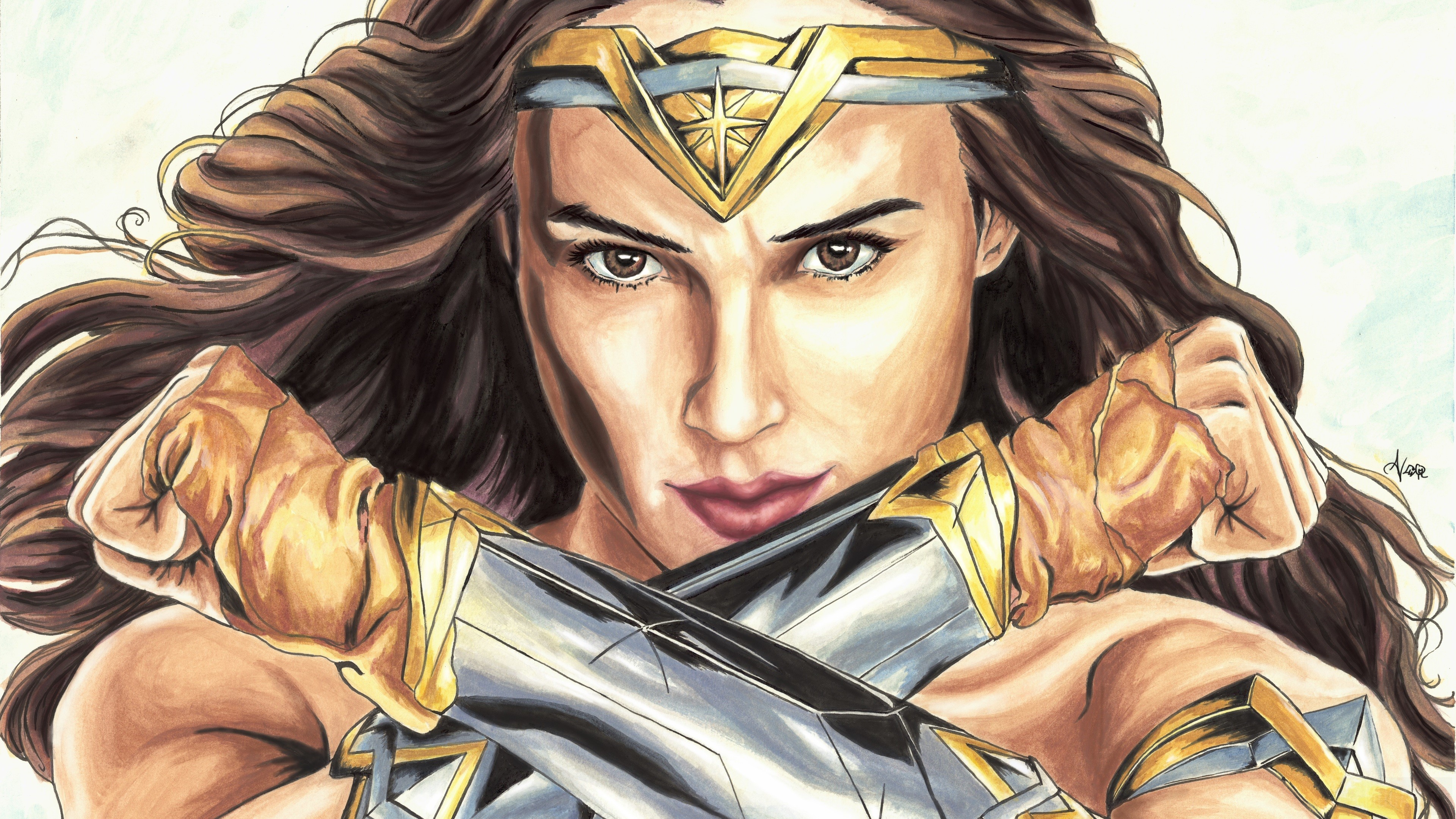 Wonder Woman Artworks HD Wallpaper