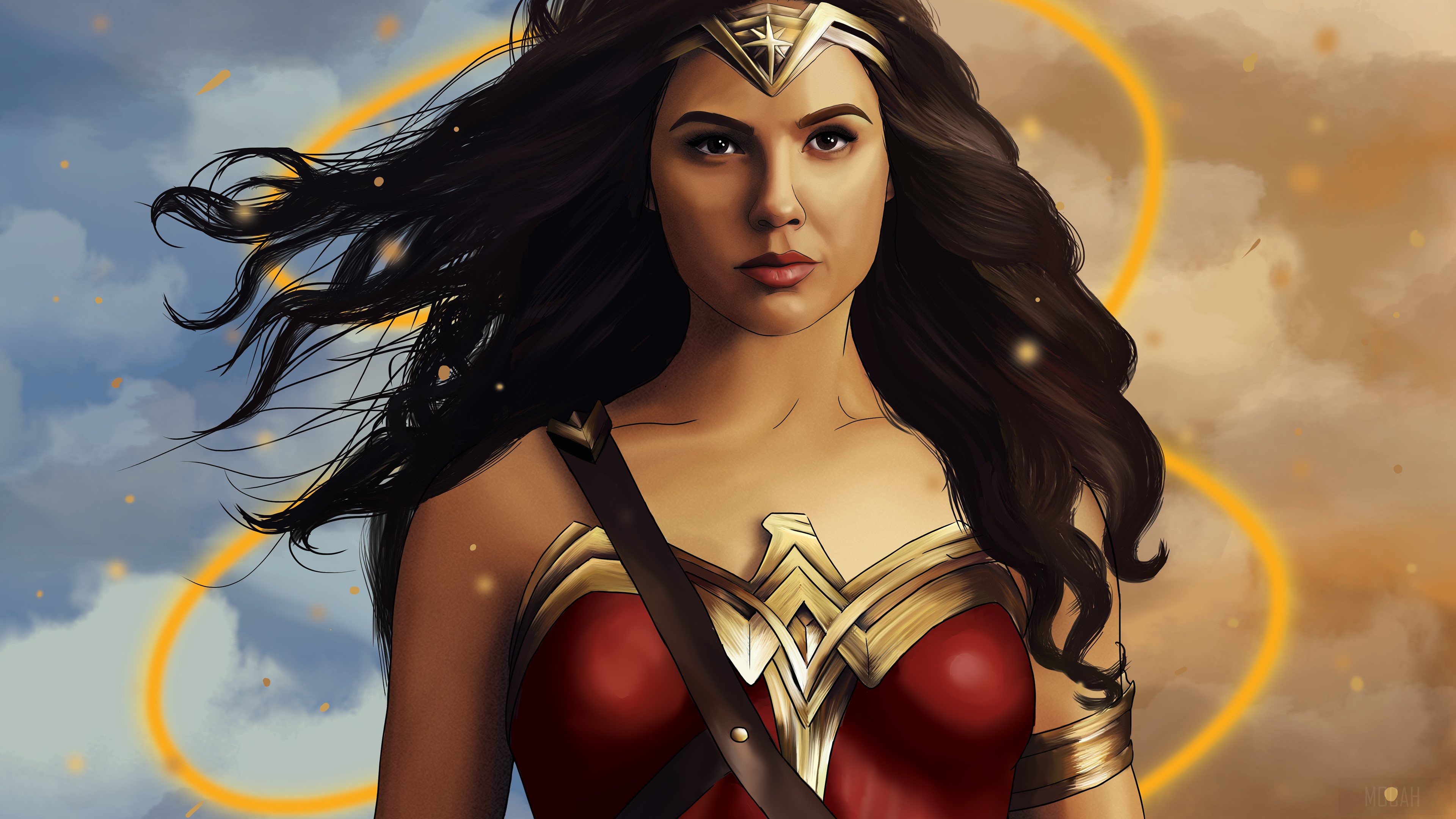 Wonder Woman 4K Artwork HD Wallpaper