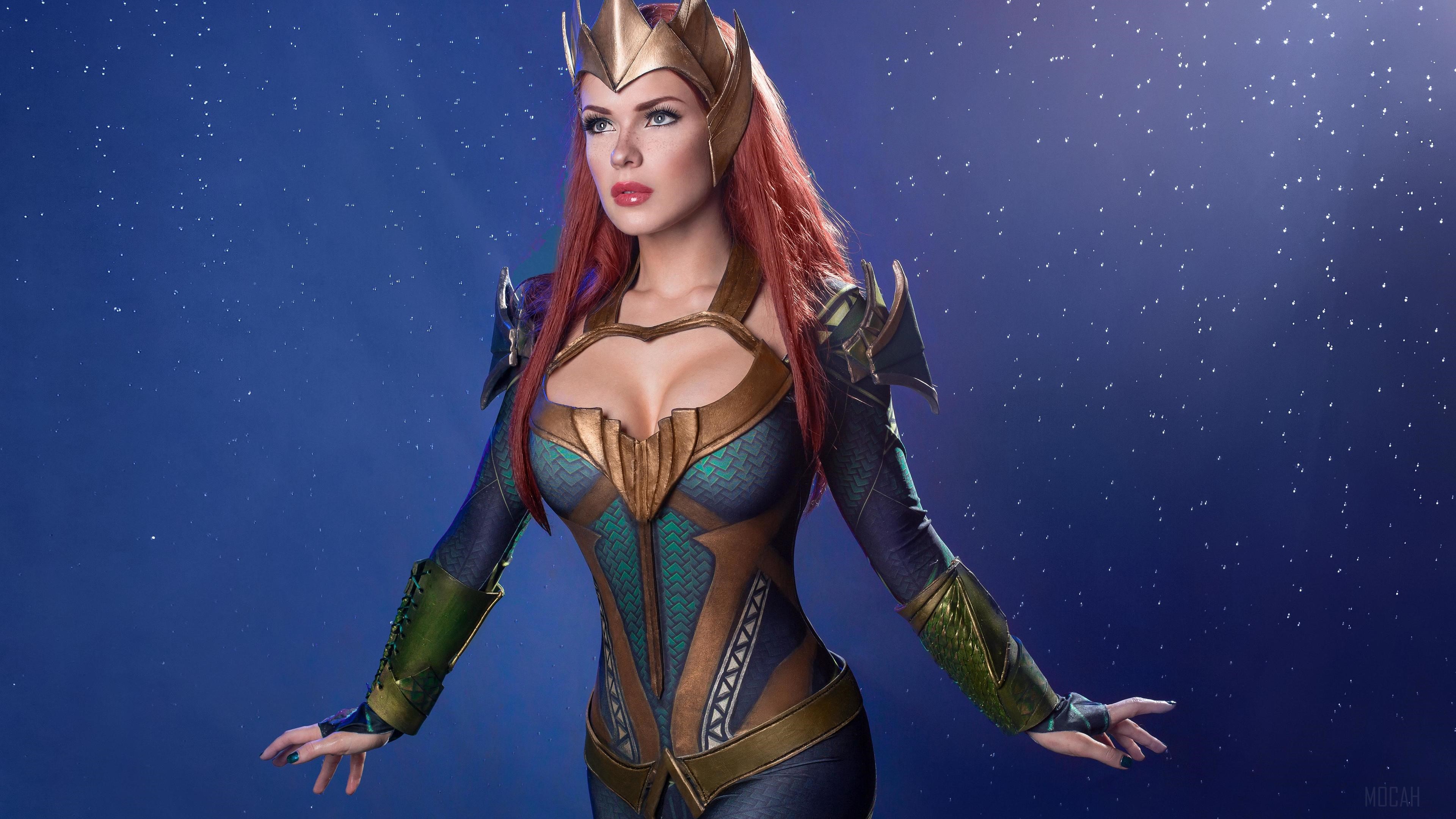 Mera from DC Comics Cosplay 4K HD Wallpaper