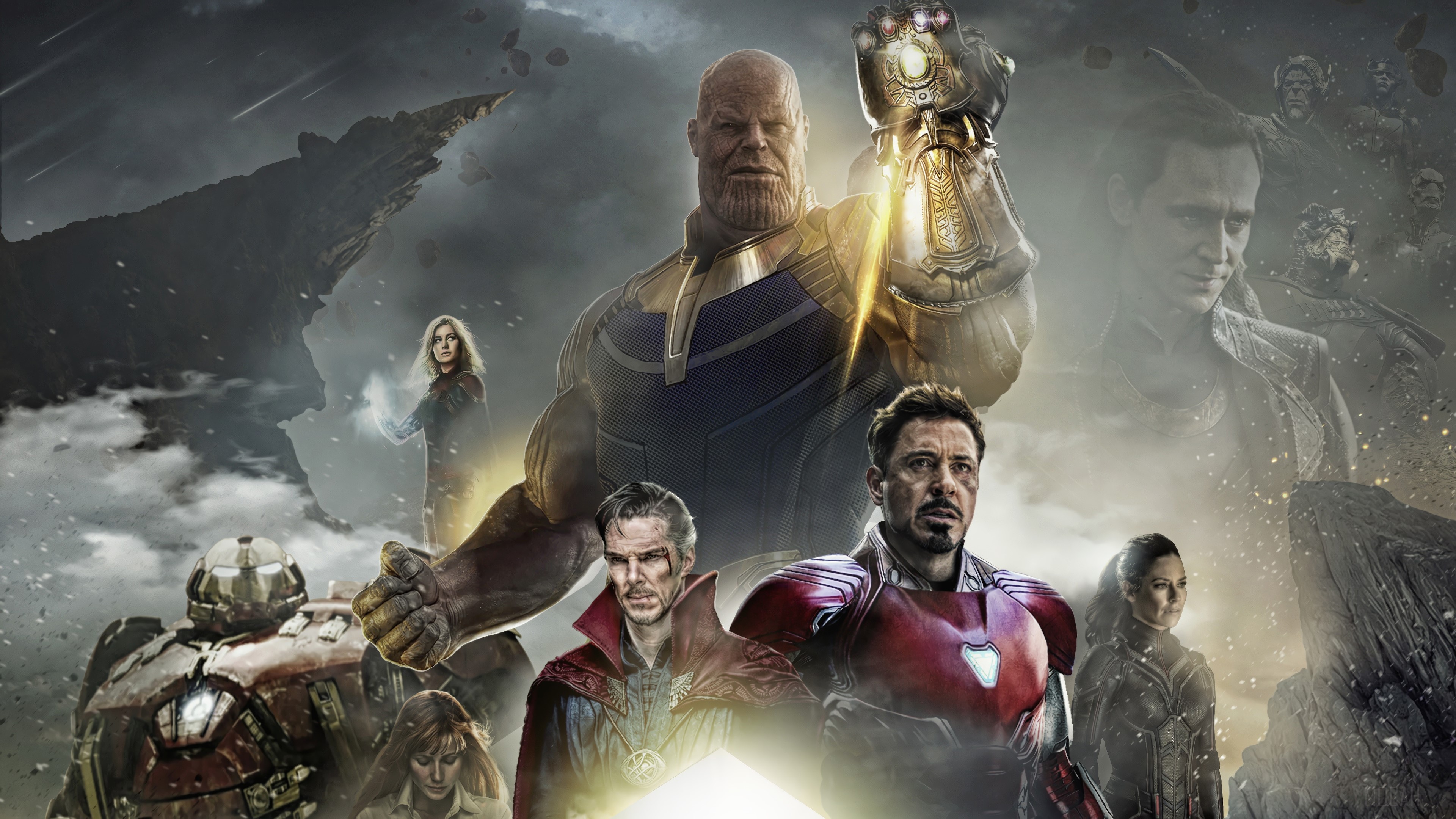 Avengers: Infinity War Thanos Iron Man Doctor Strange HD Wallpaper
