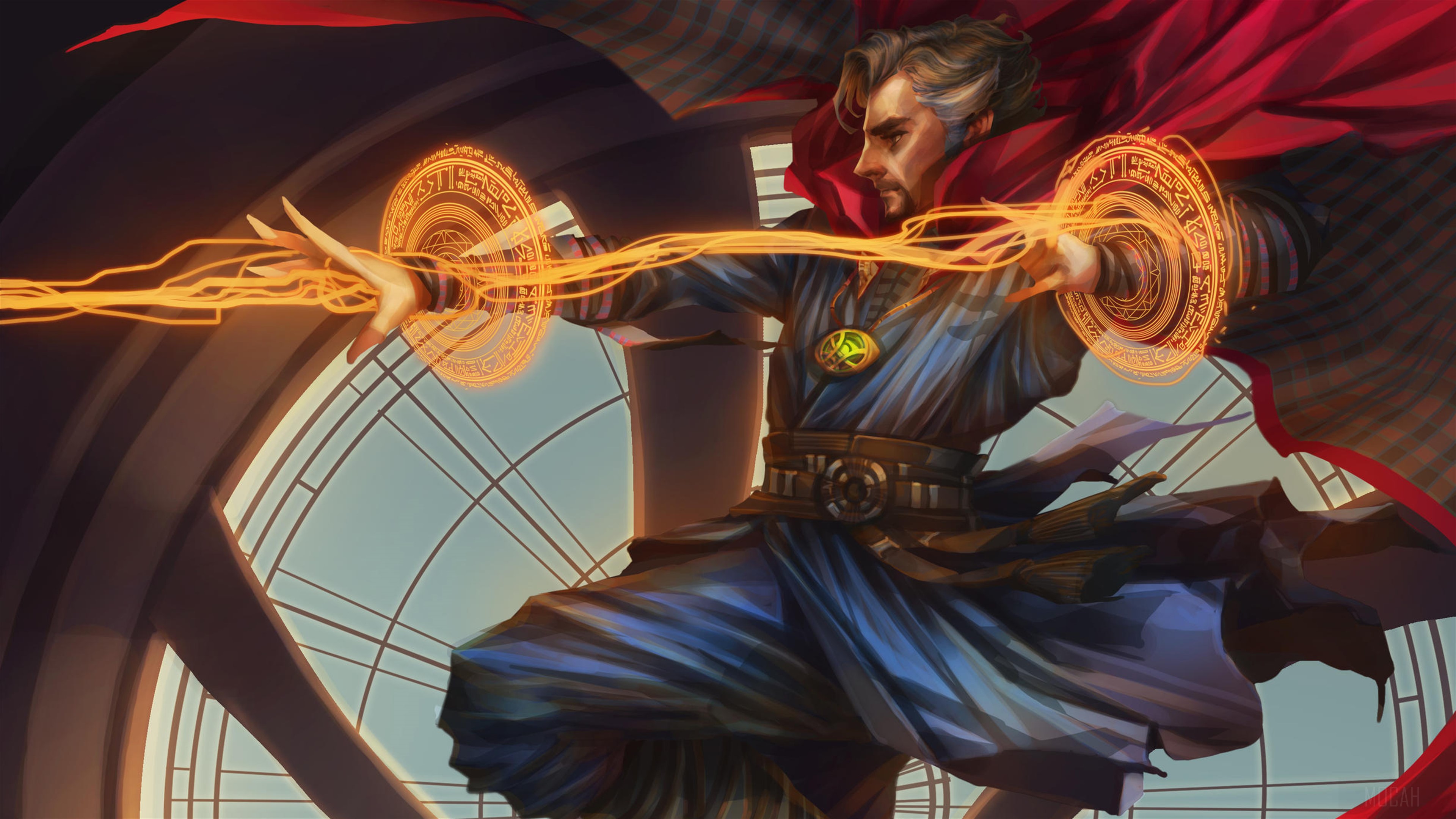 Doctor Strange casting spells 4K HD Wallpaper