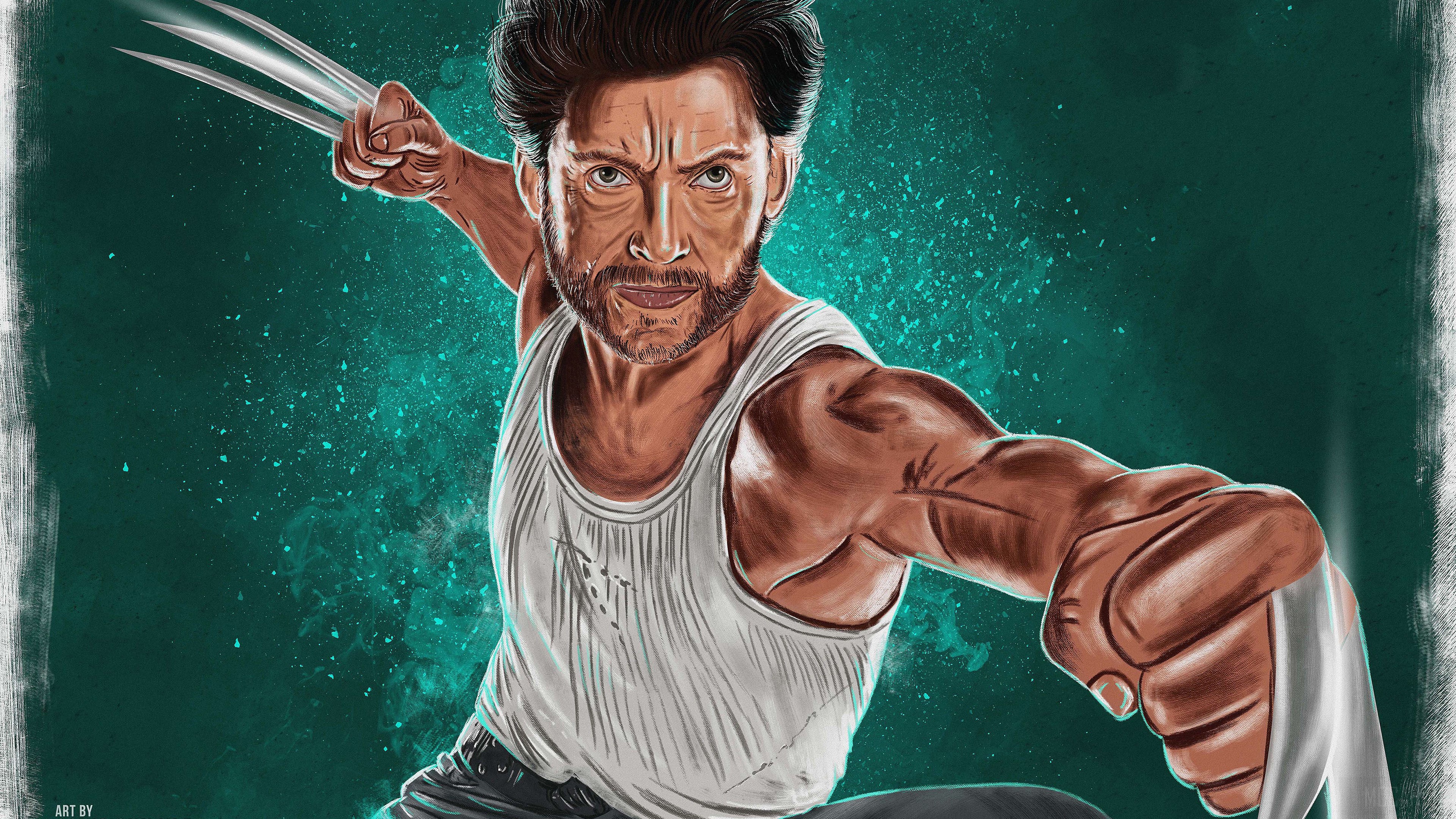 Wolverine from X-Men Digital Art 4K HD Wallpaper