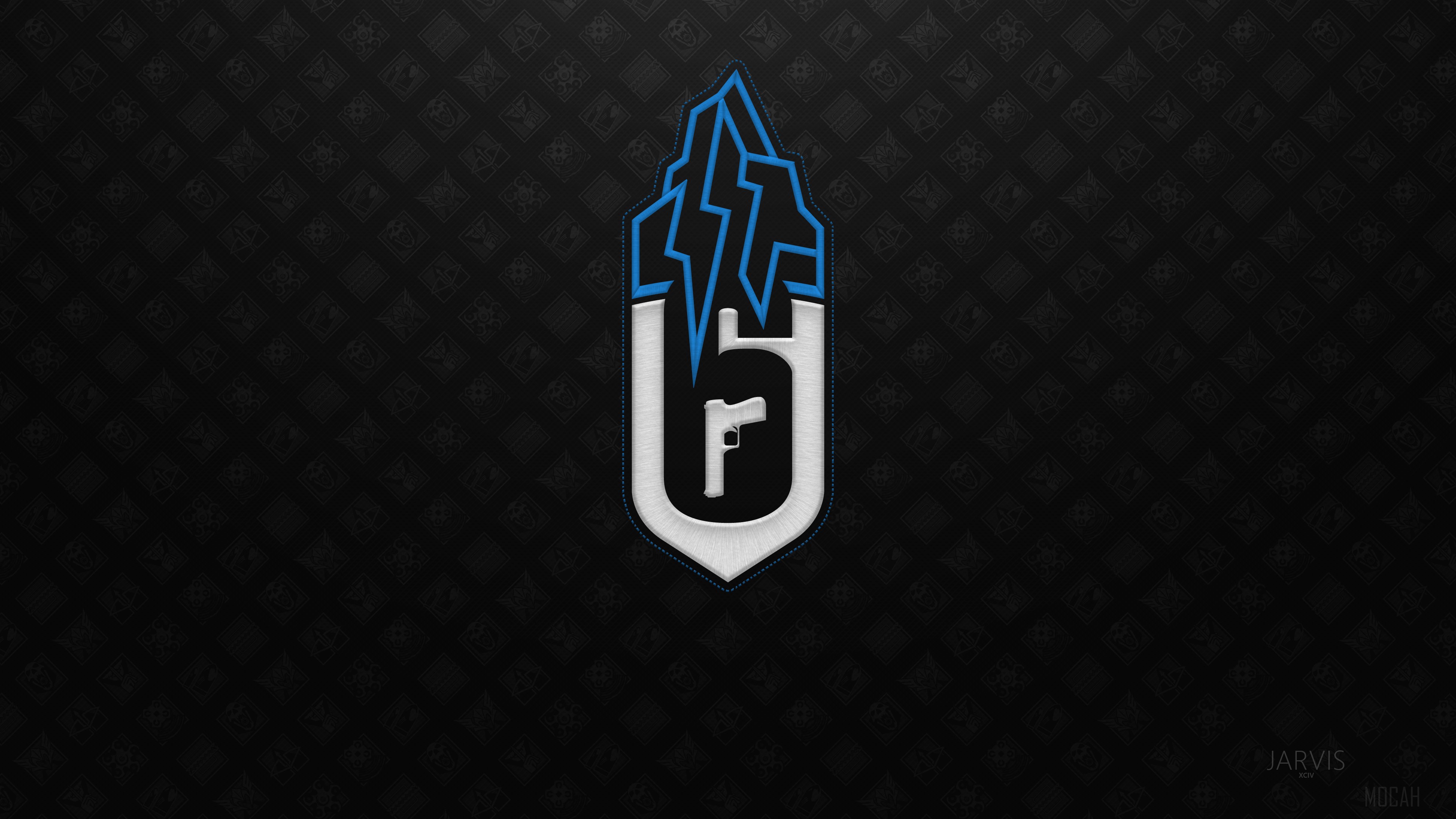 Rainbow Six Siege Year 4K Logo HD Wallpaper