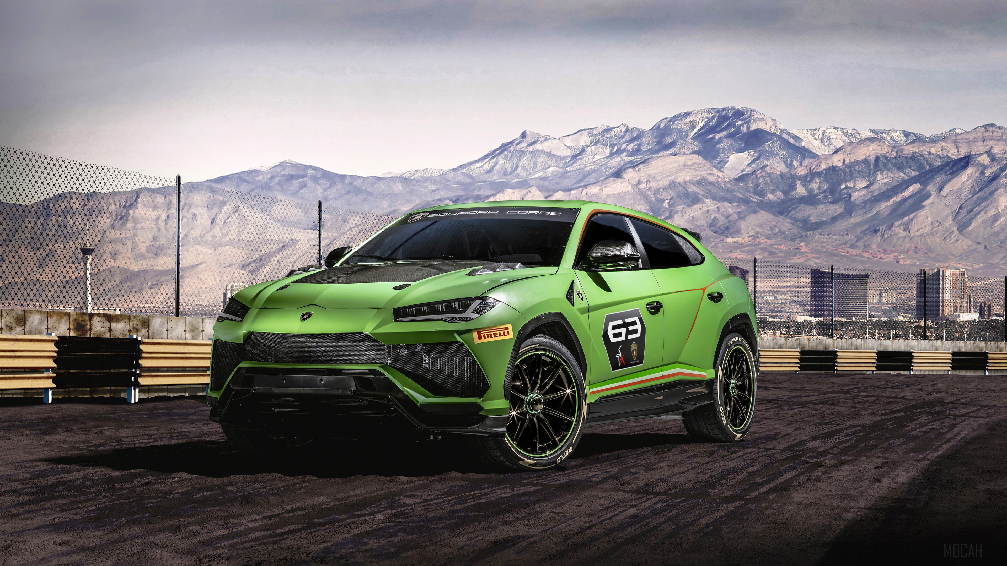 Green Lamborghini Urus ST-X Concept 4K HD Wallpaper