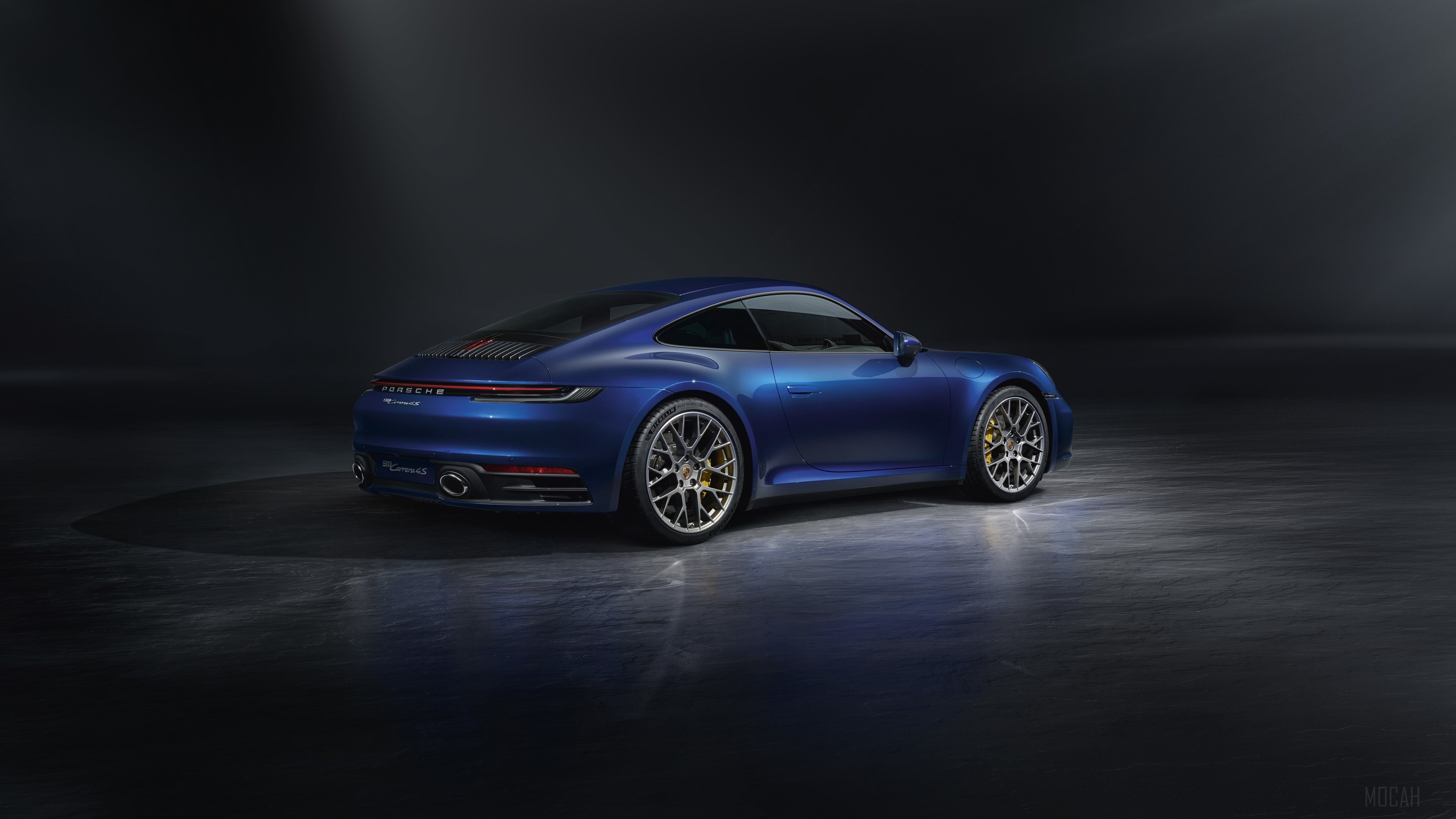 Blue Porsche 911 Carrera 4K HD Wallpaper