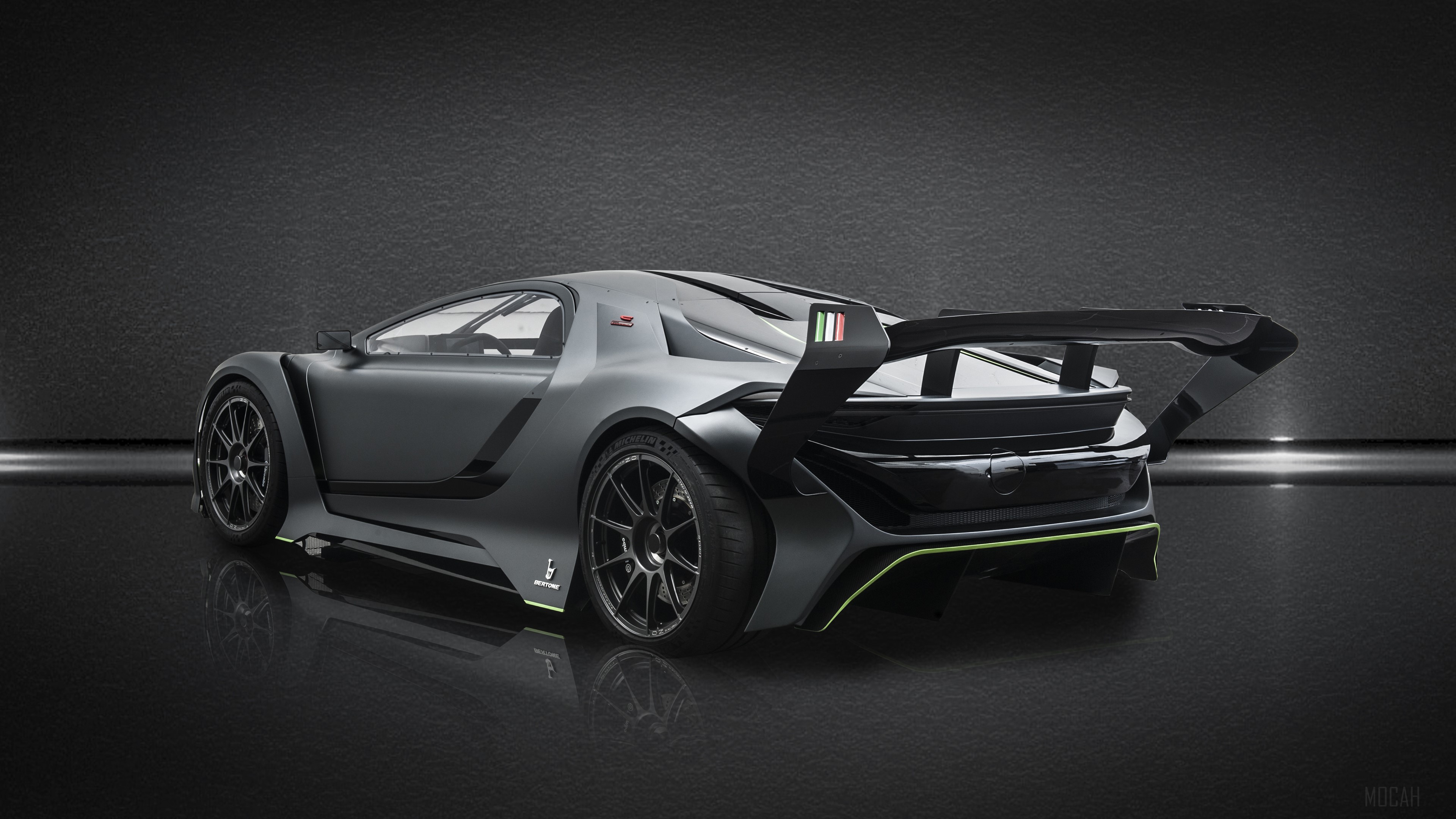 Bertone BSS GT One 2018 Rear 4K HD Wallpaper
