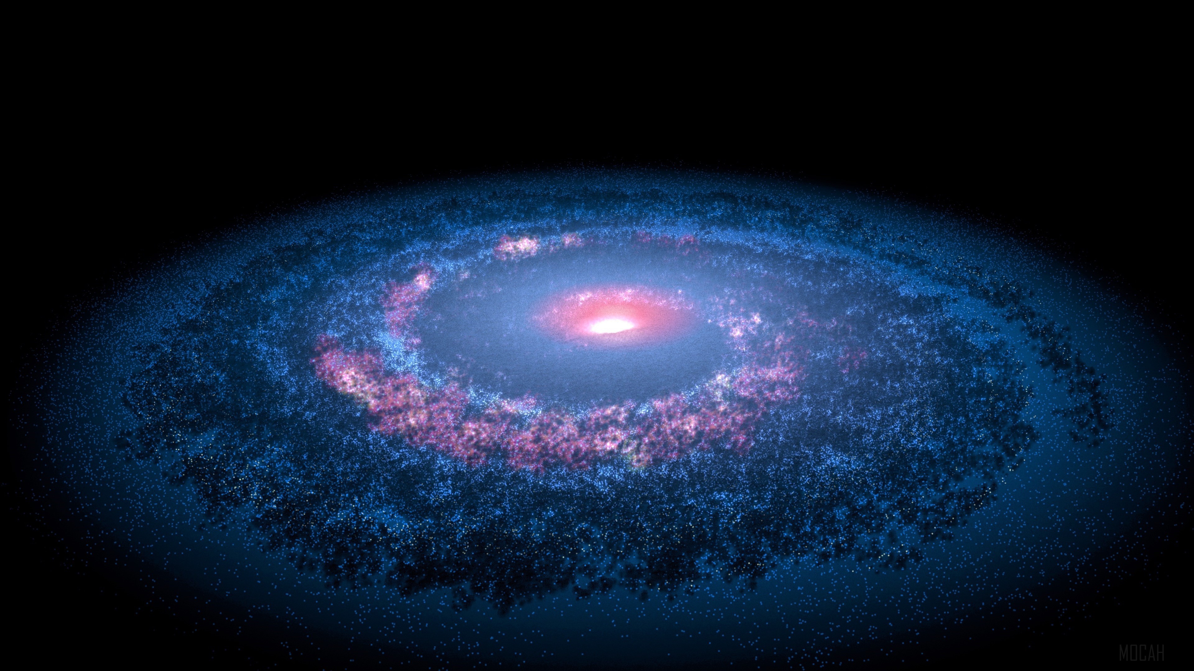 Spiral Galaxy in Space 4K HD Wallpaper
