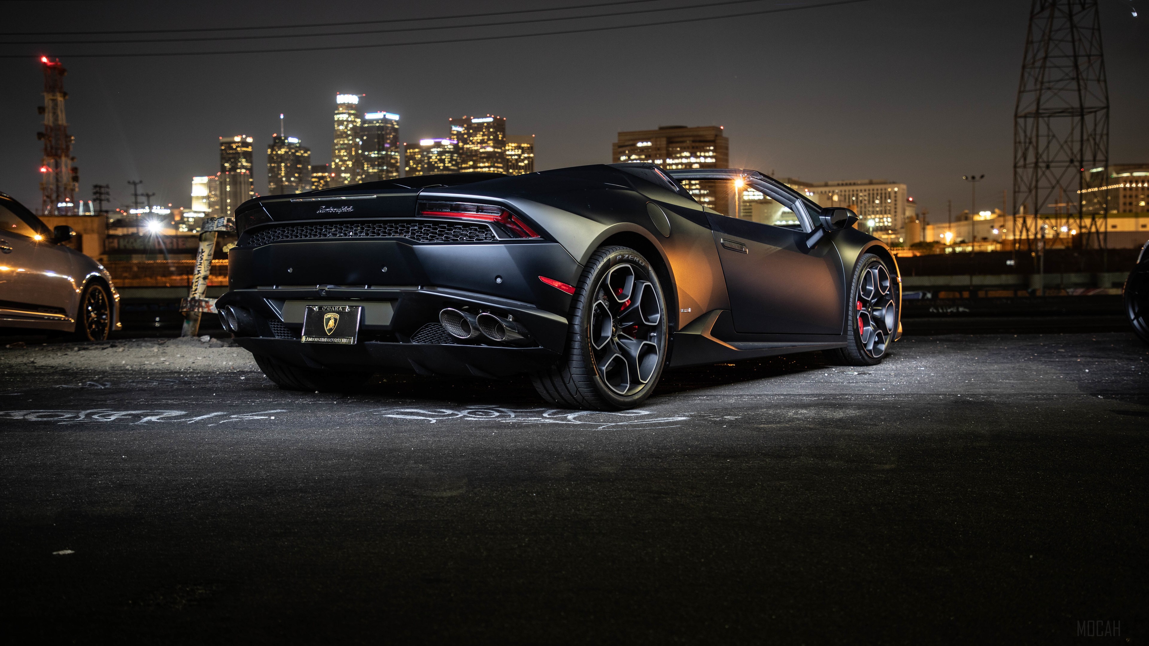 Lamborghini Huracan Rear 4K HD Wallpaper
