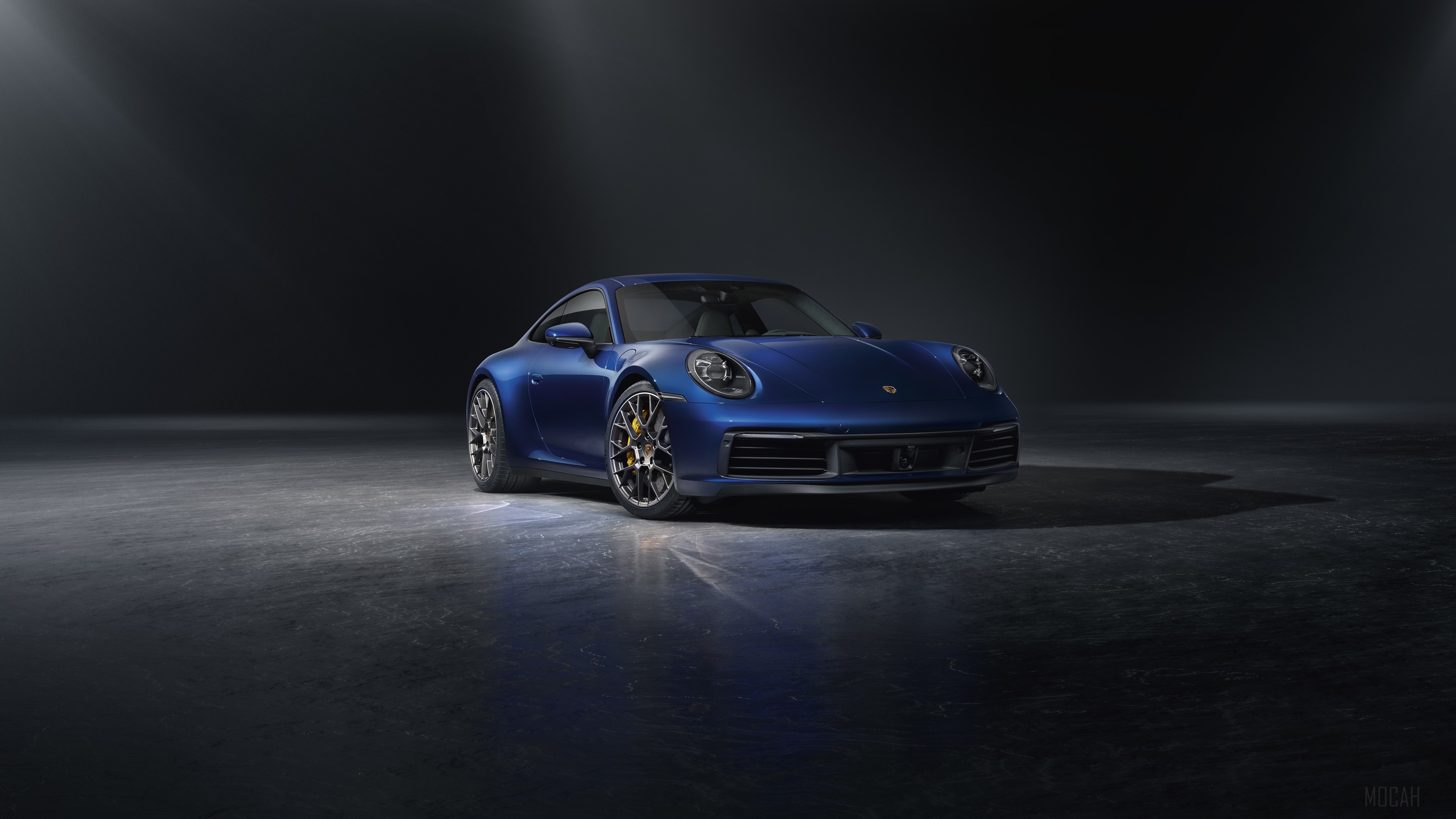 Blue Porsche 911 2018 Front HD Wallpaper