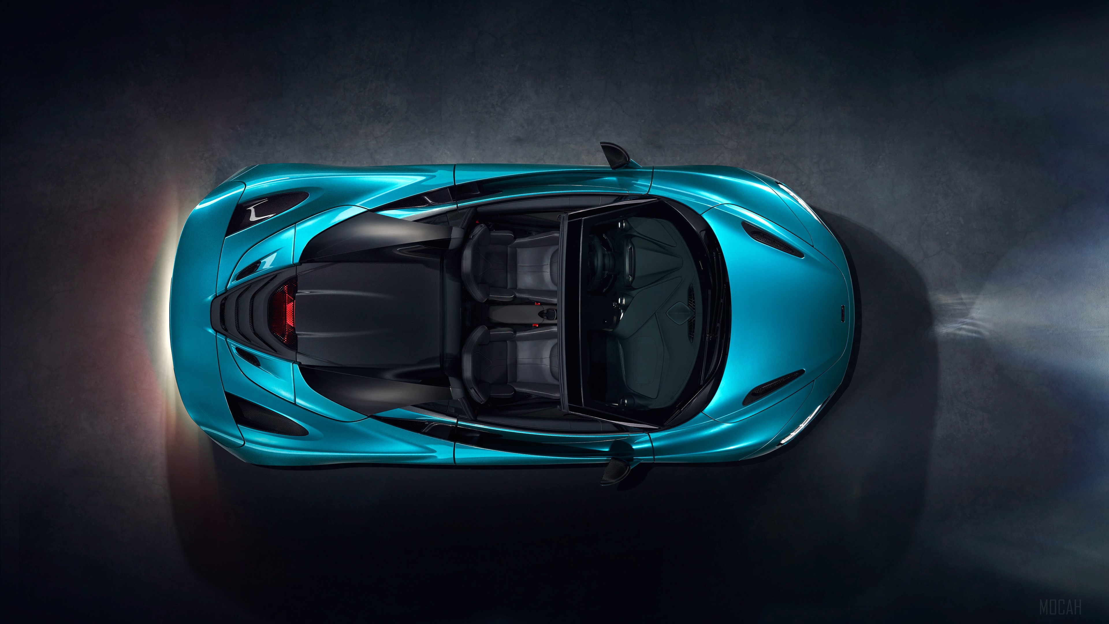 McLaren 720S Spider 2019 Upper View HD Wallpaper