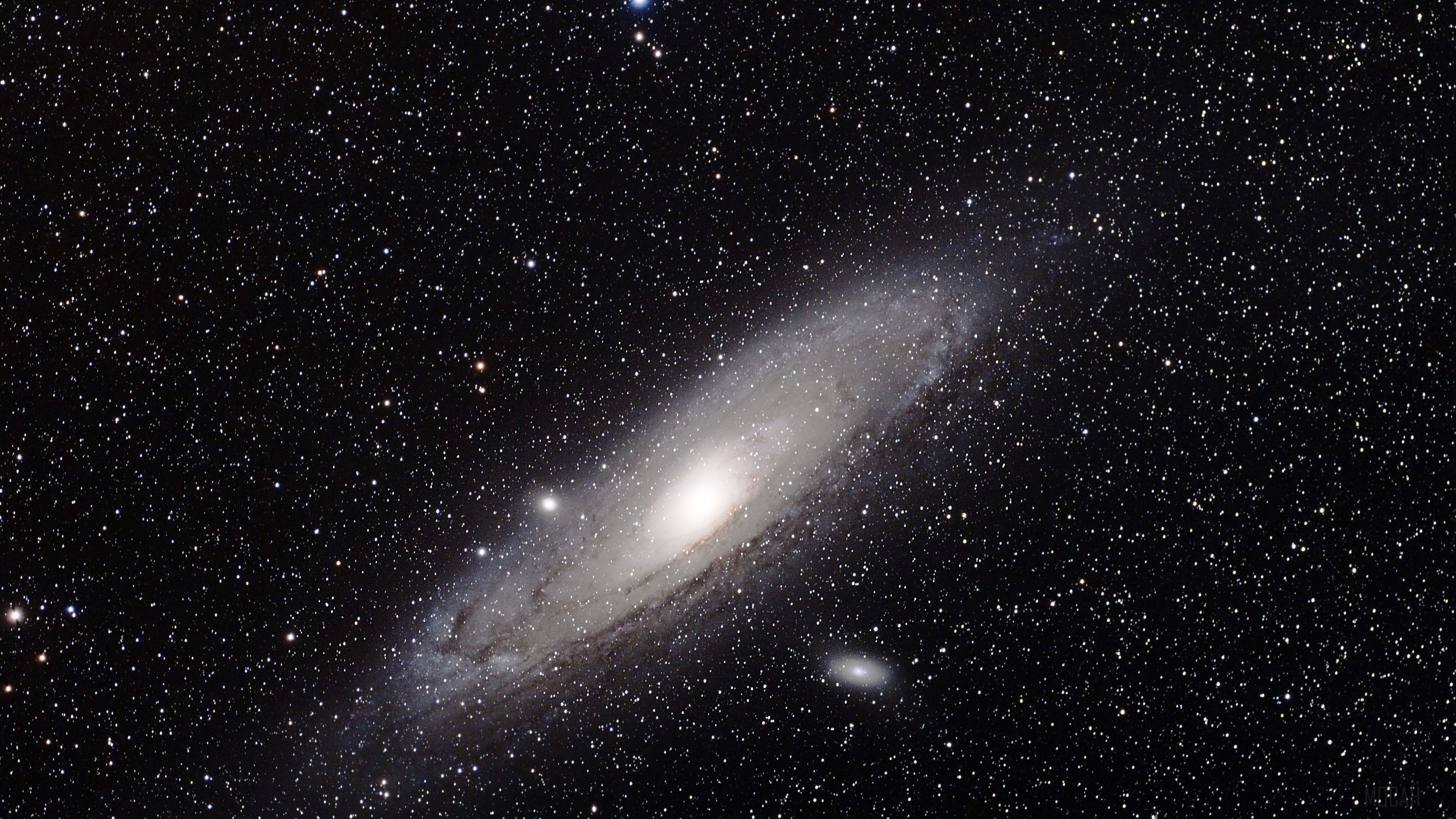 Andromeda Galaxy and Stars in Space 4K HD Wallpaper