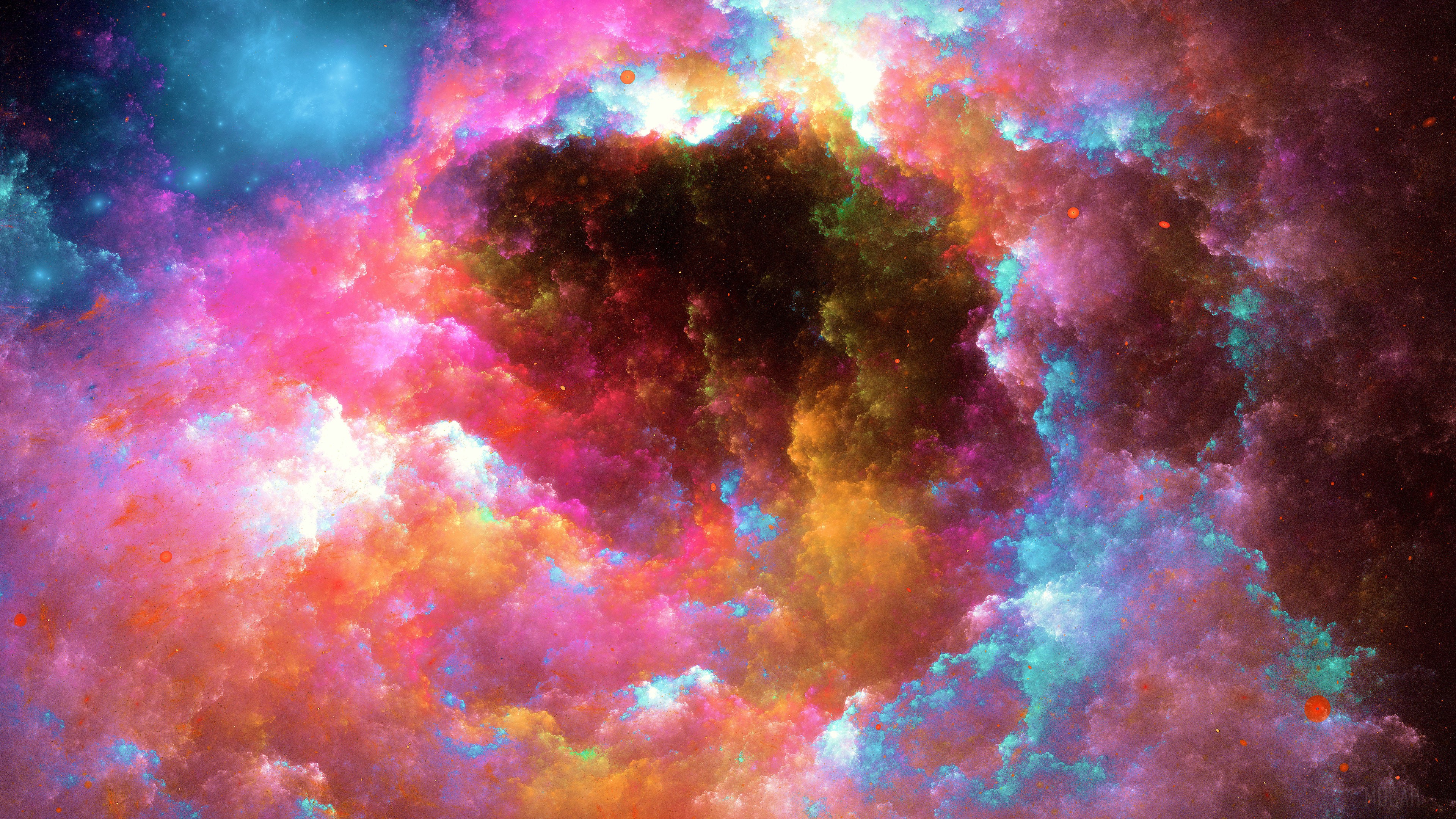 Colorful Nebula Digital Art HD Wallpaper