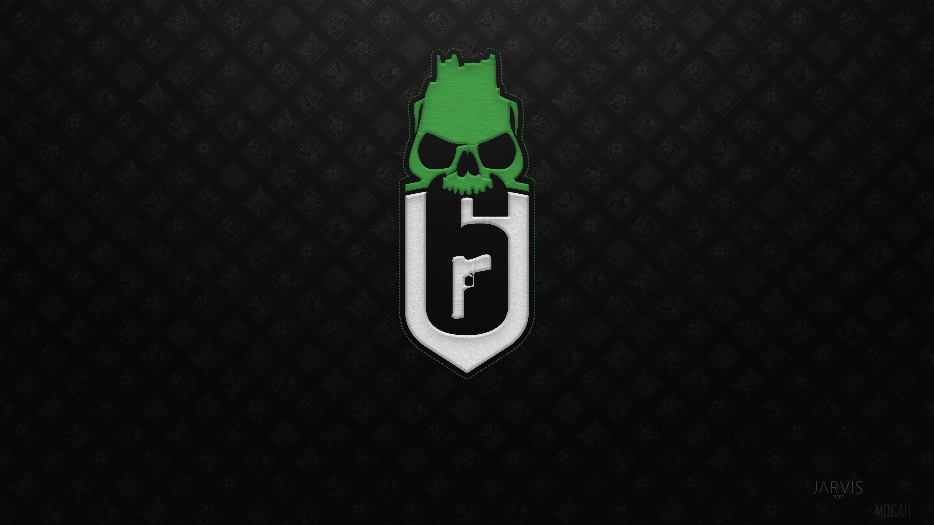Rainbow Six Siege Skull Logo 4K HD Wallpaper