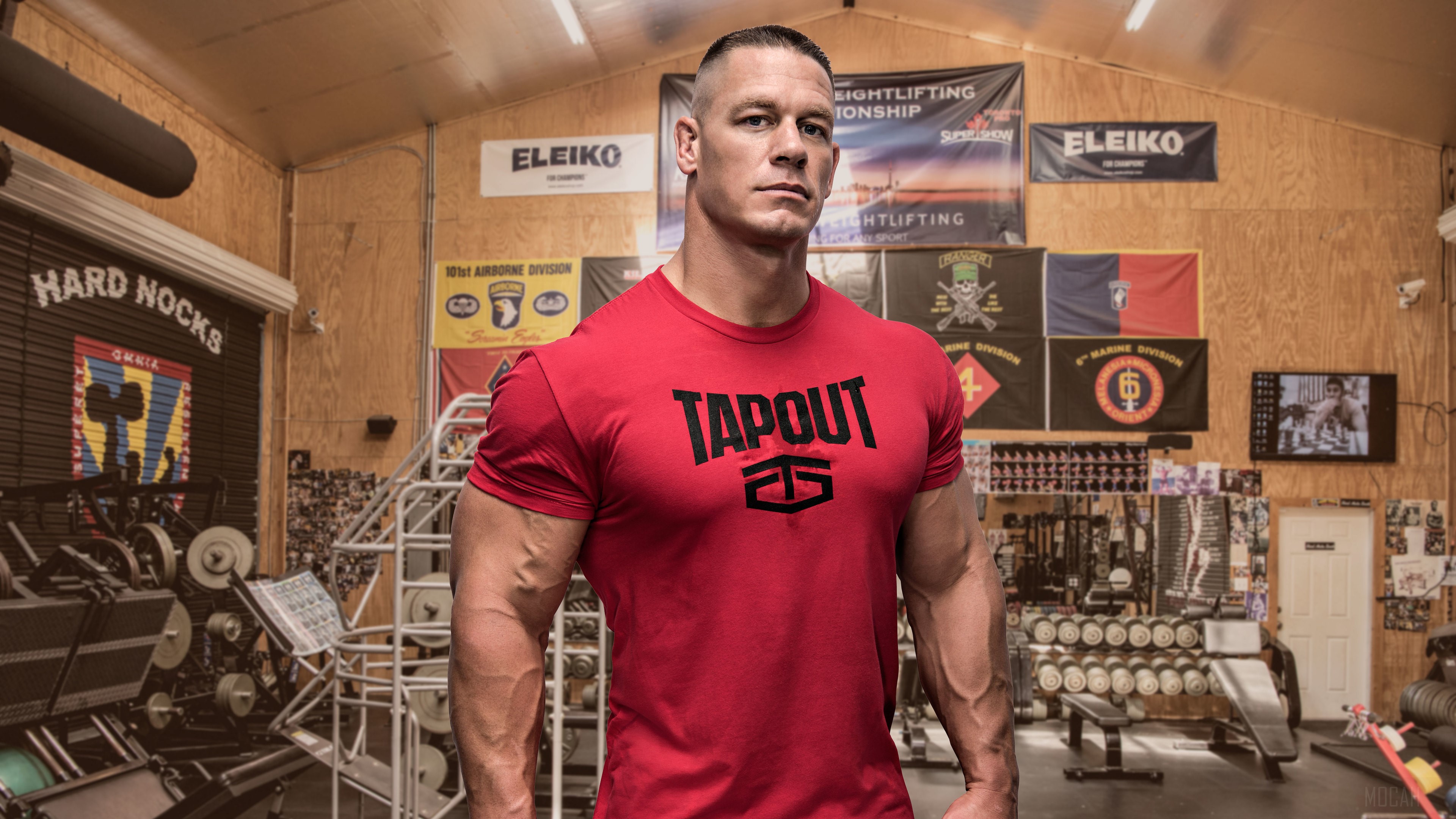 John Cena in a gym HD Wallpaper